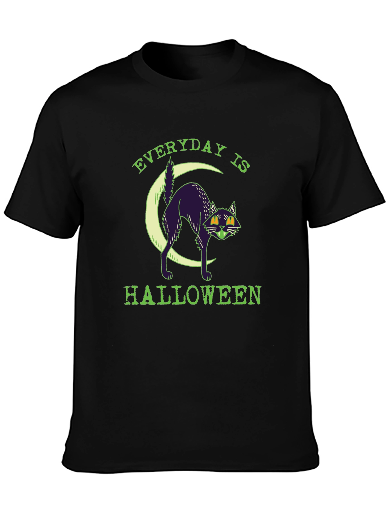 Everyday is Halloween Black Cat T-Shirt