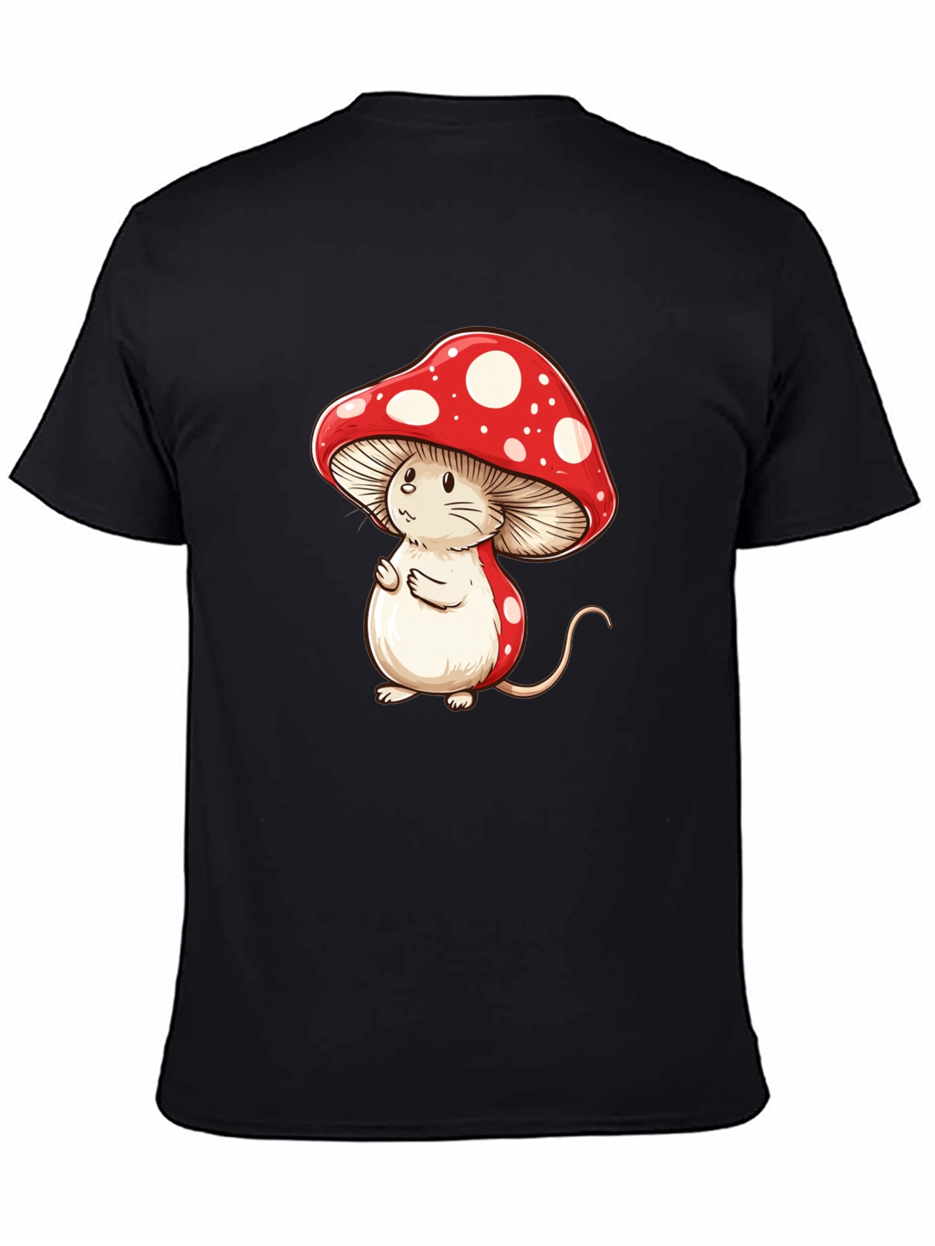 Mushroom Mouse T-Shirt - Fun Cartoon Graphic Tee