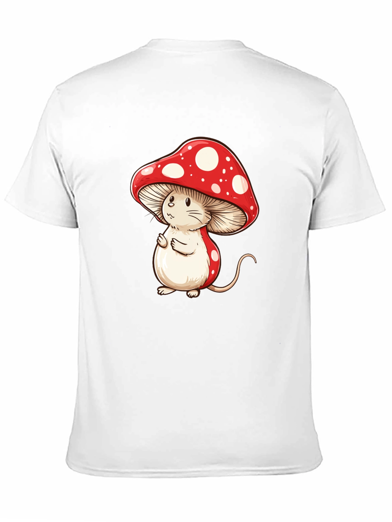 Mushroom Mouse T-Shirt - Fun Cartoon Graphic Tee