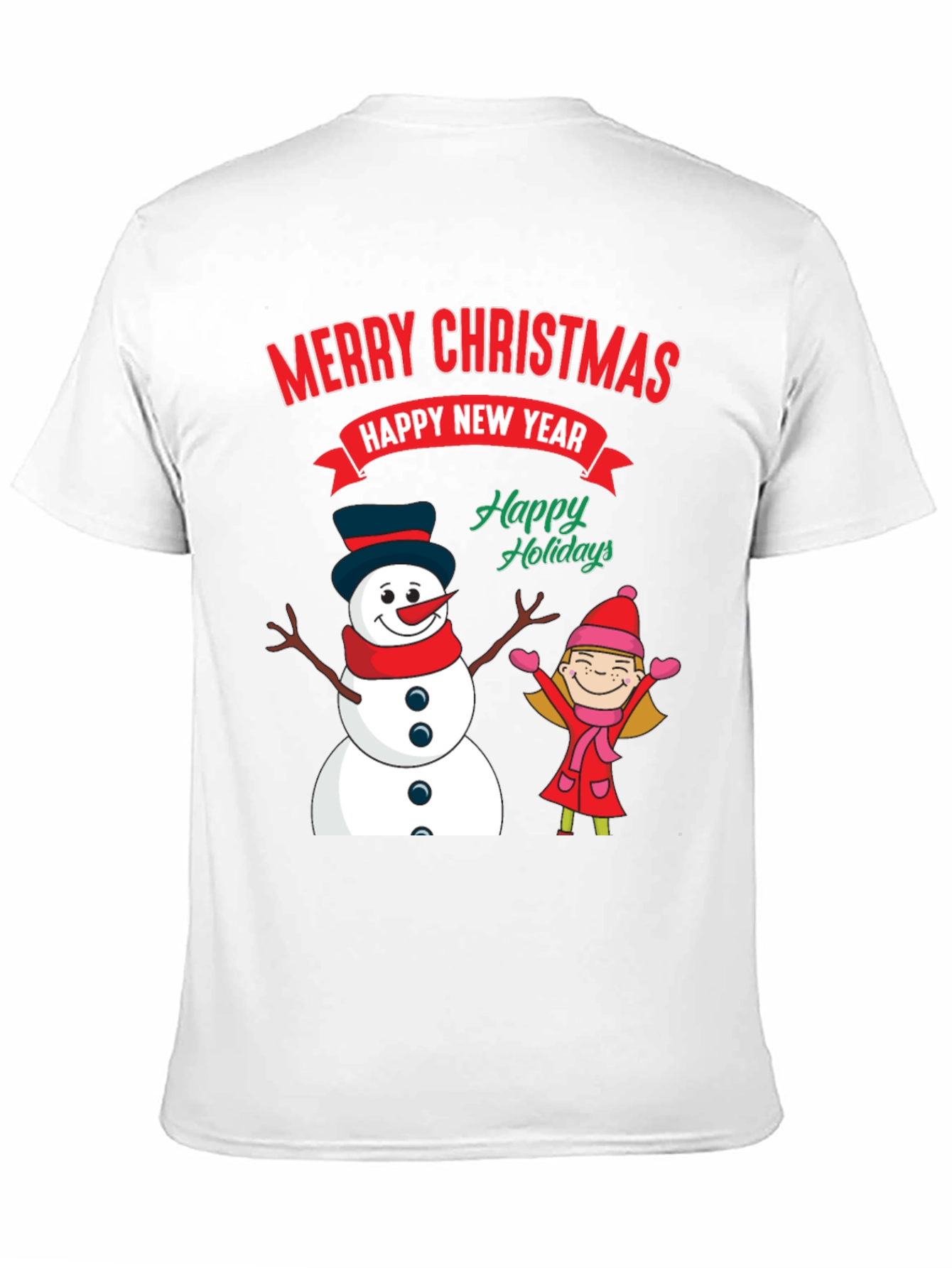 Merry Christmas Happy New Year Graphic Tee