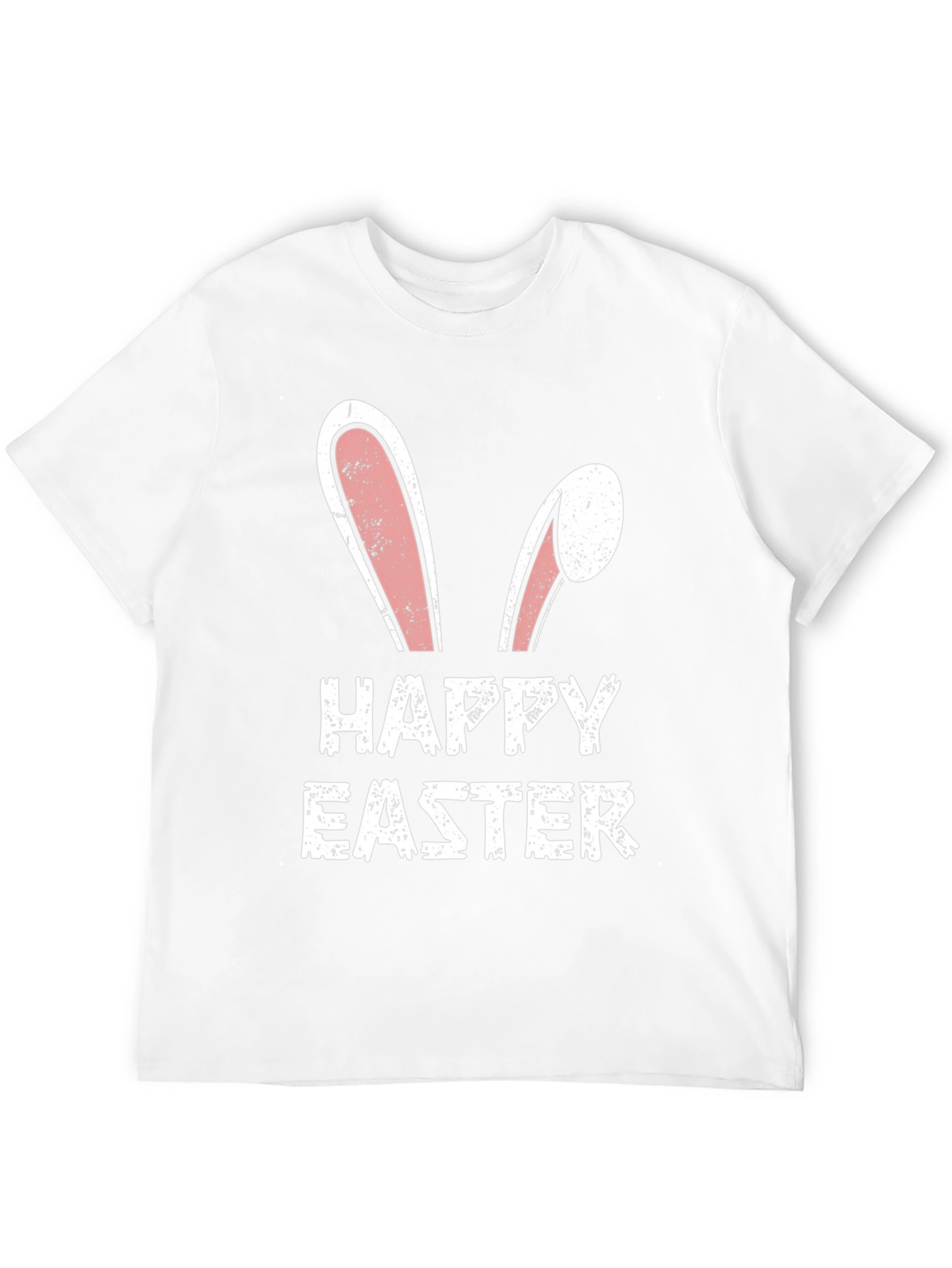 Happy Easter Bunny Ears T-Shirt - Black