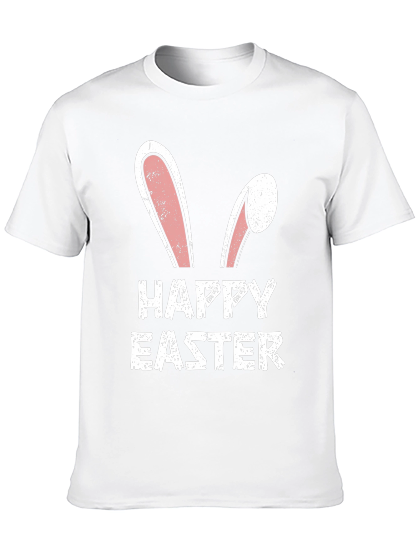 Happy Easter Bunny Ears T-Shirt - Black