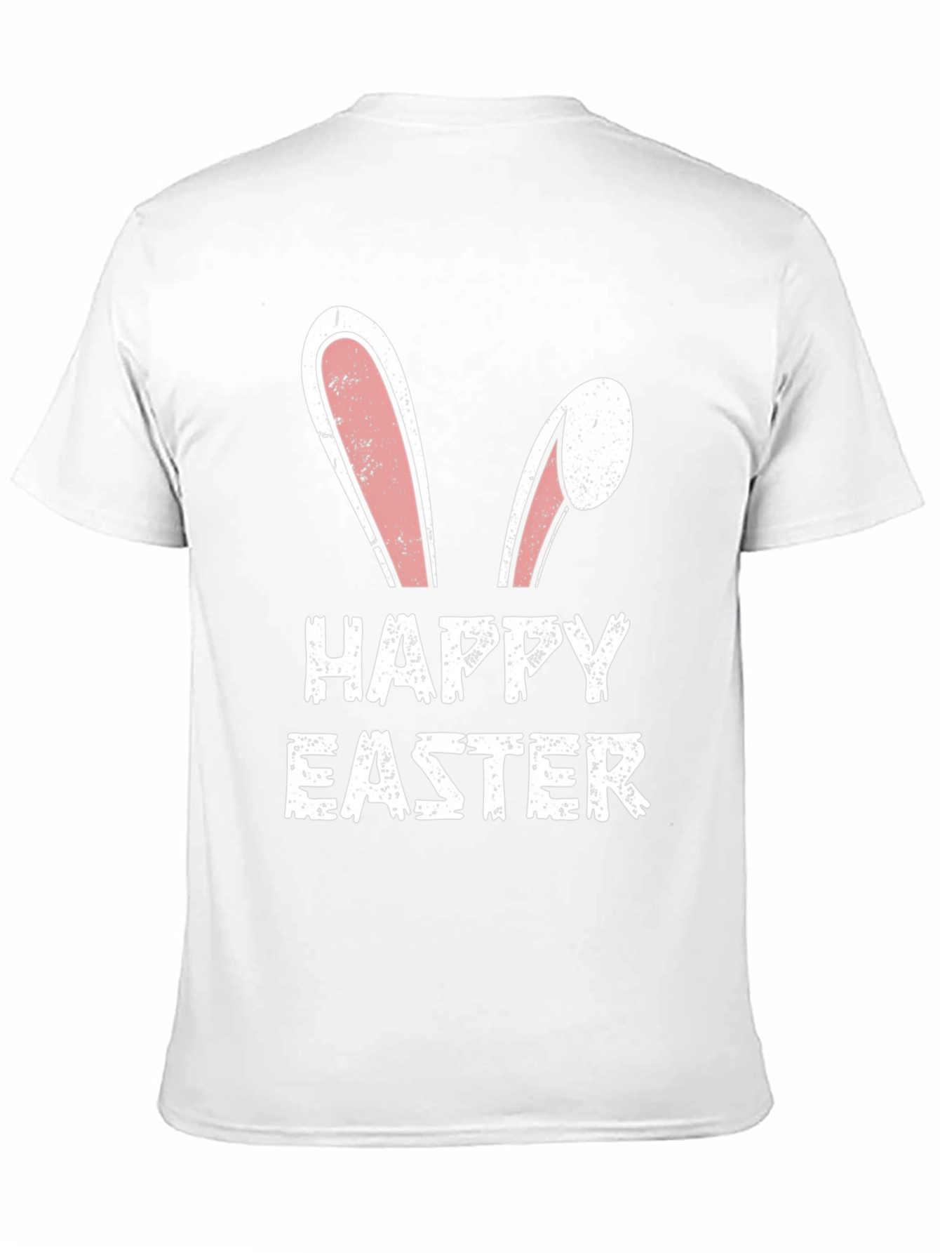 Happy Easter Bunny Ears T-Shirt - Black