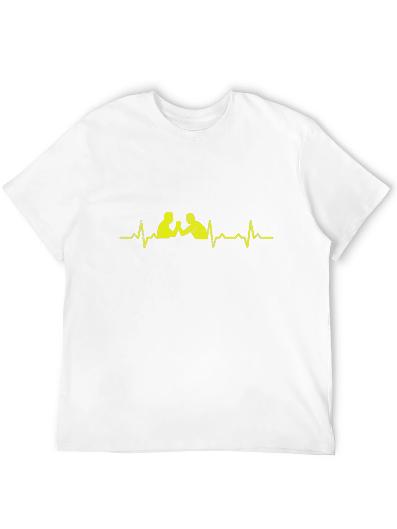 Arm Wrestling Heartbeat T-Shirt - Black