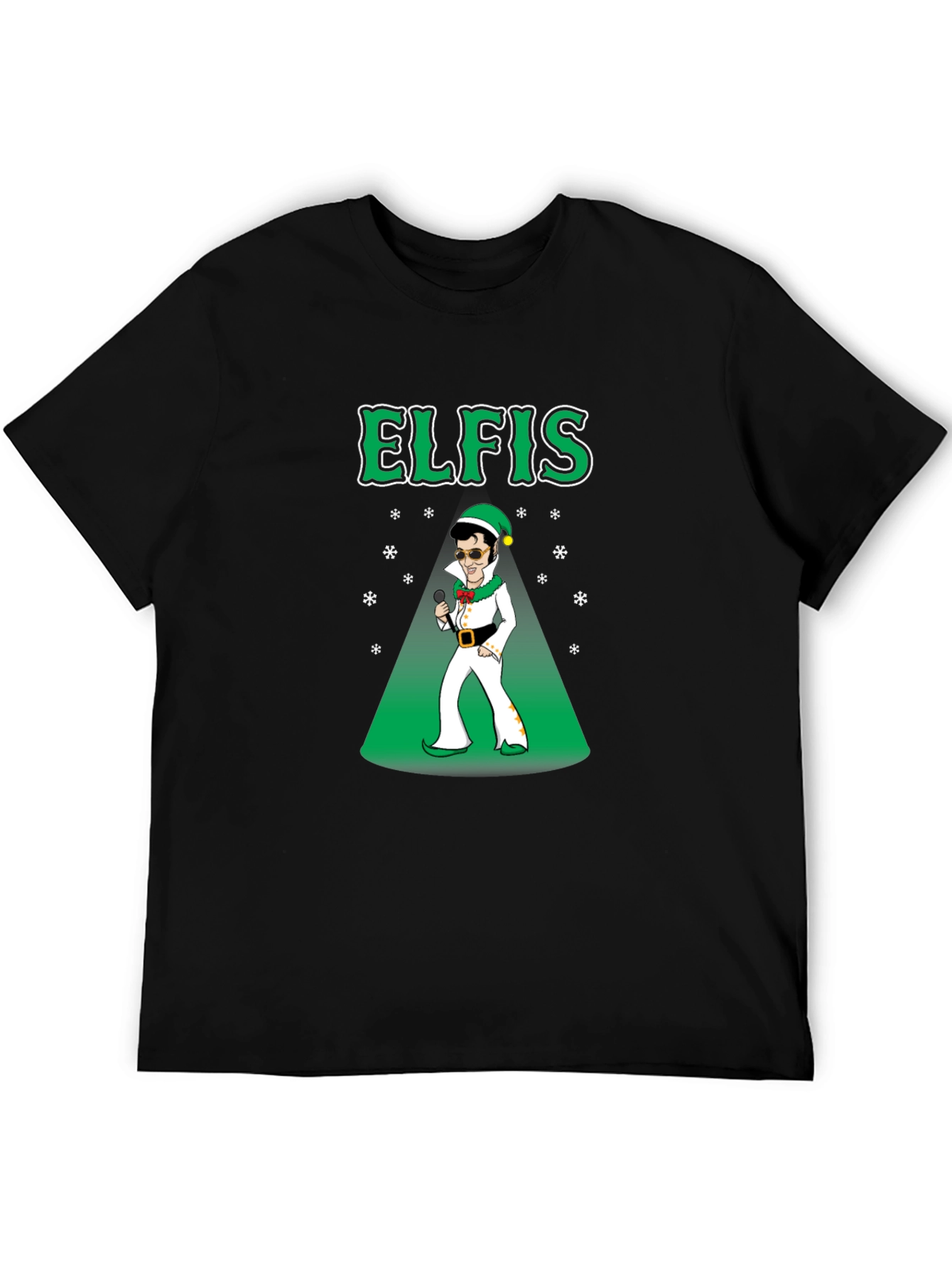 Elfis Christmas T-Shirt - Elvis Elf Holiday Tee