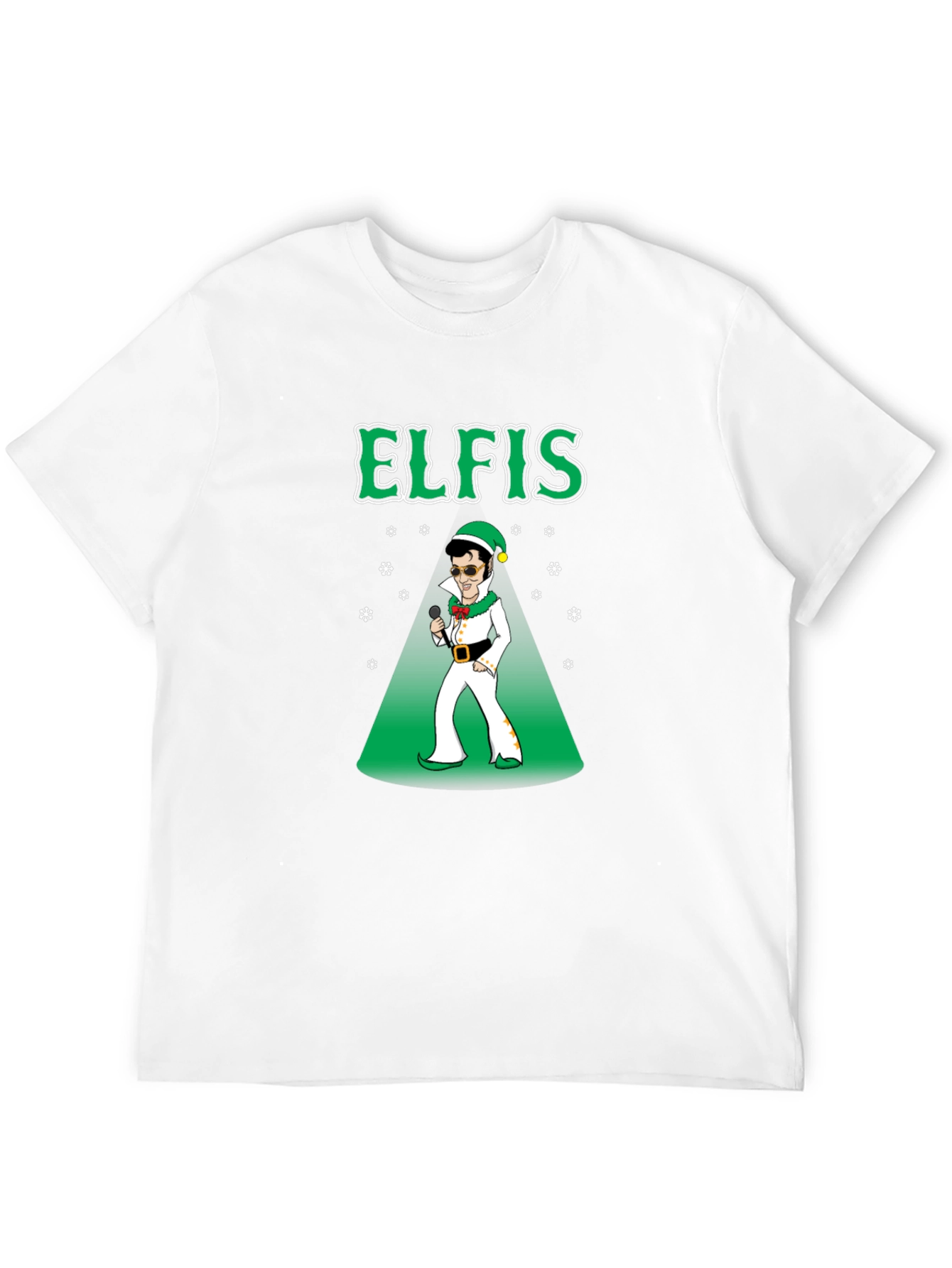 Elfis Christmas T-Shirt - Elvis Elf Holiday Tee