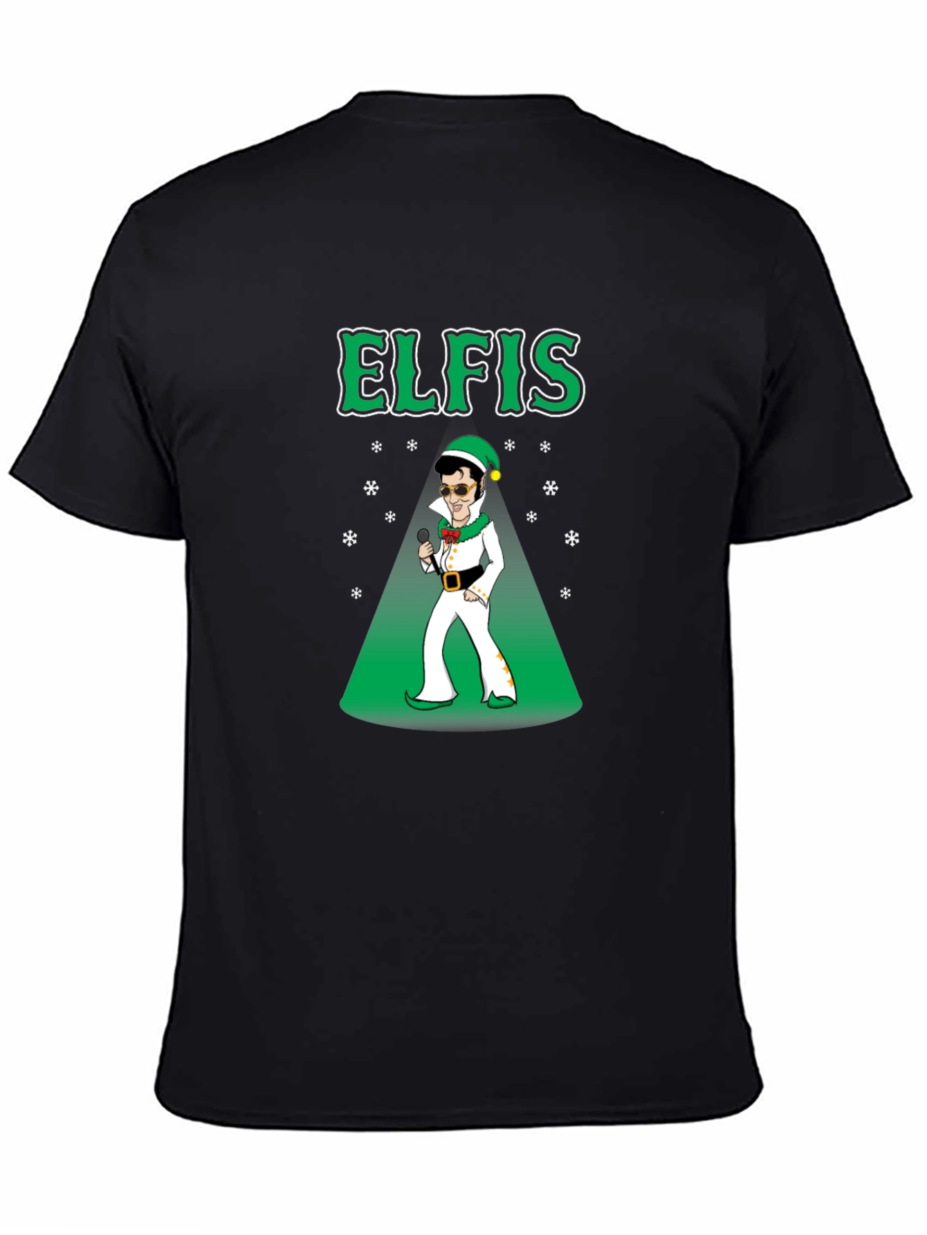 Elfis Christmas T-Shirt - Elvis Elf Holiday Tee