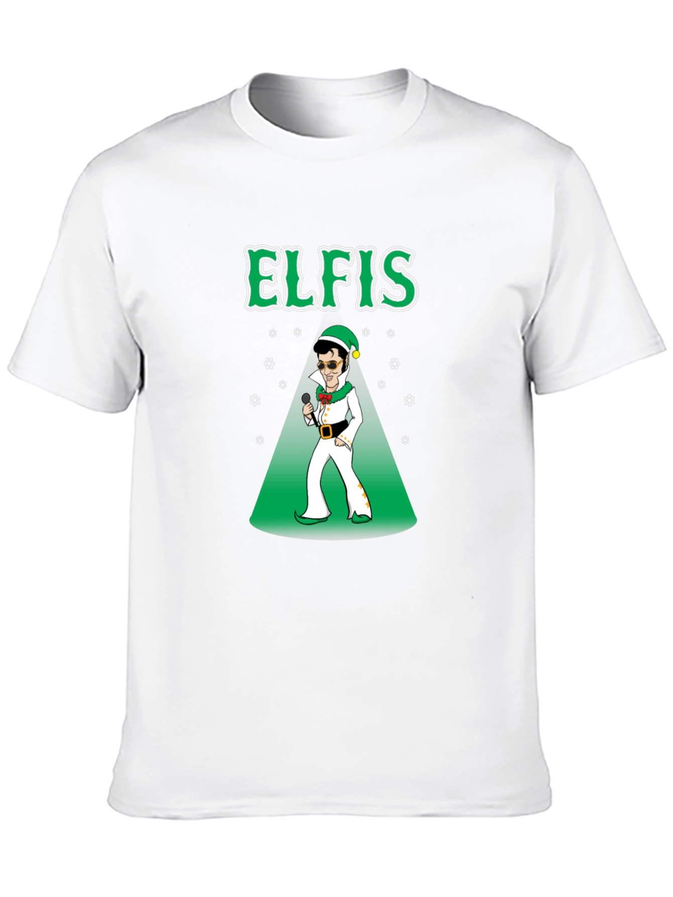 Elfis Christmas T-Shirt - Elvis Elf Holiday Tee