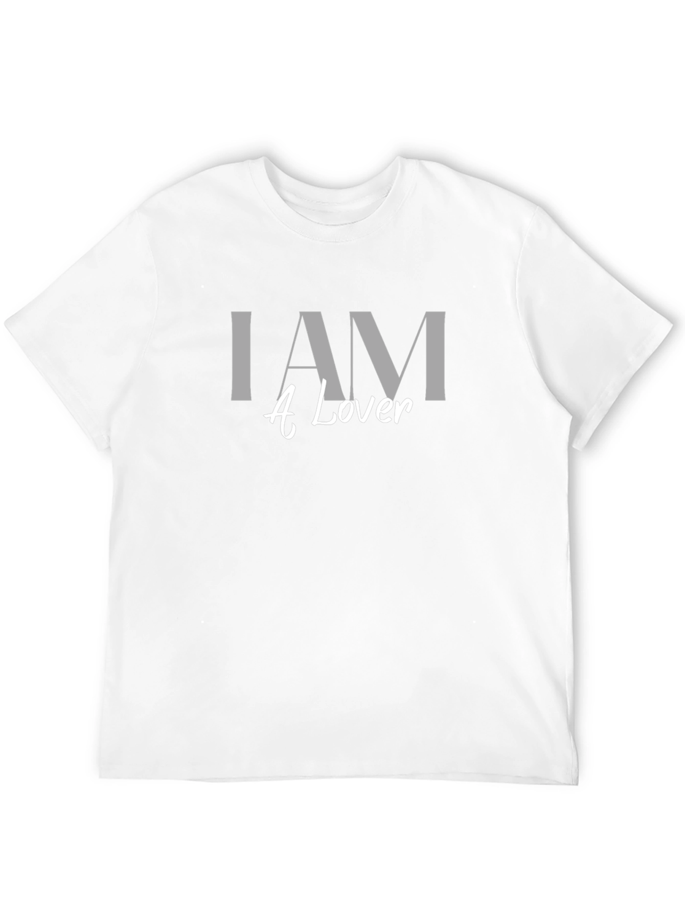 I AM A Lover T-Shirt - Stylish Black Tee