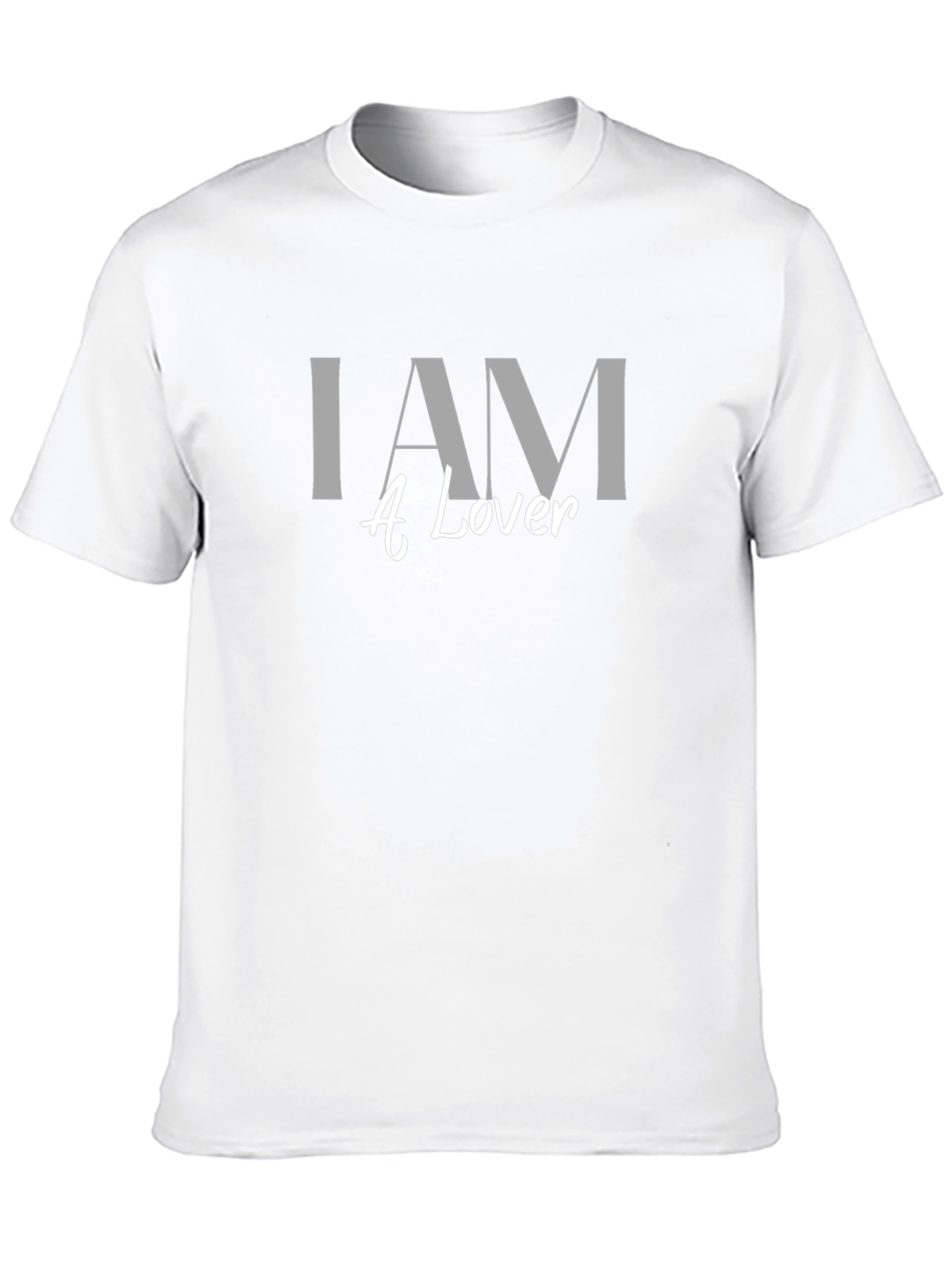 I AM A Lover T-Shirt - Stylish Black Tee