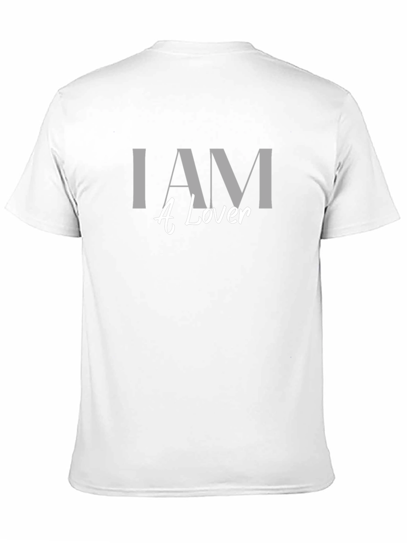 I AM A Lover T-Shirt - Stylish Black Tee