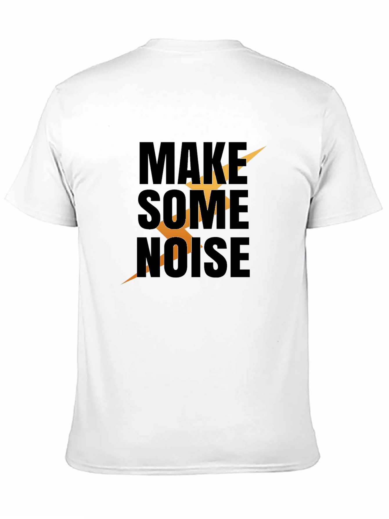 Make Some Noise Graphic Tee - Trendy Black T-Shirt