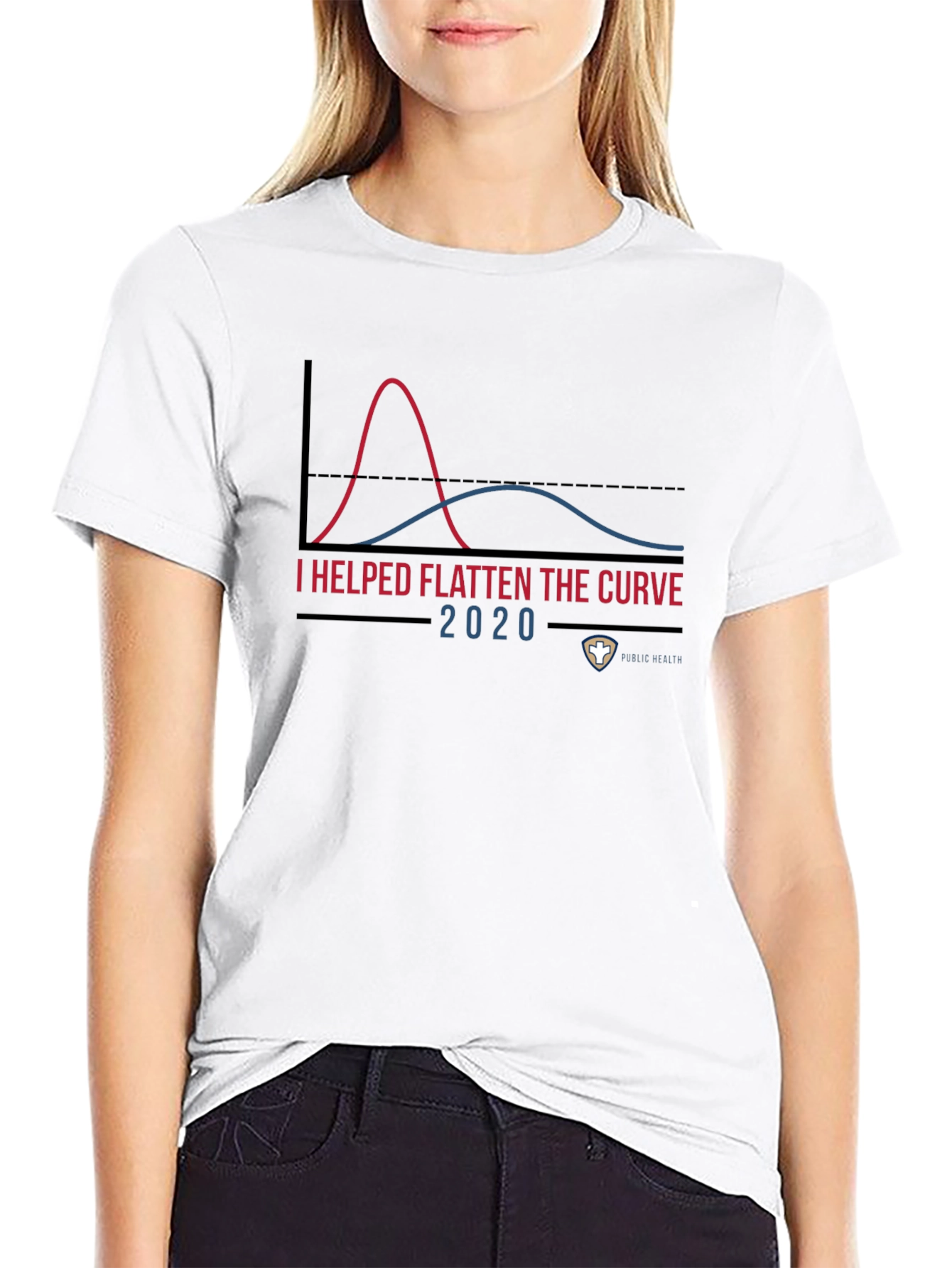 I Helped Flatten The Curve 2020 T-Shirt