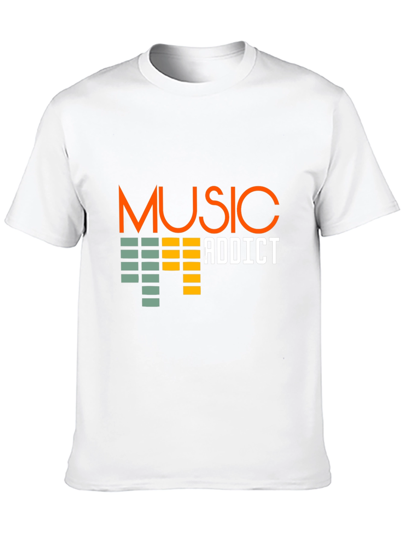 Music Addict Black T-Shirt Graphic Tee