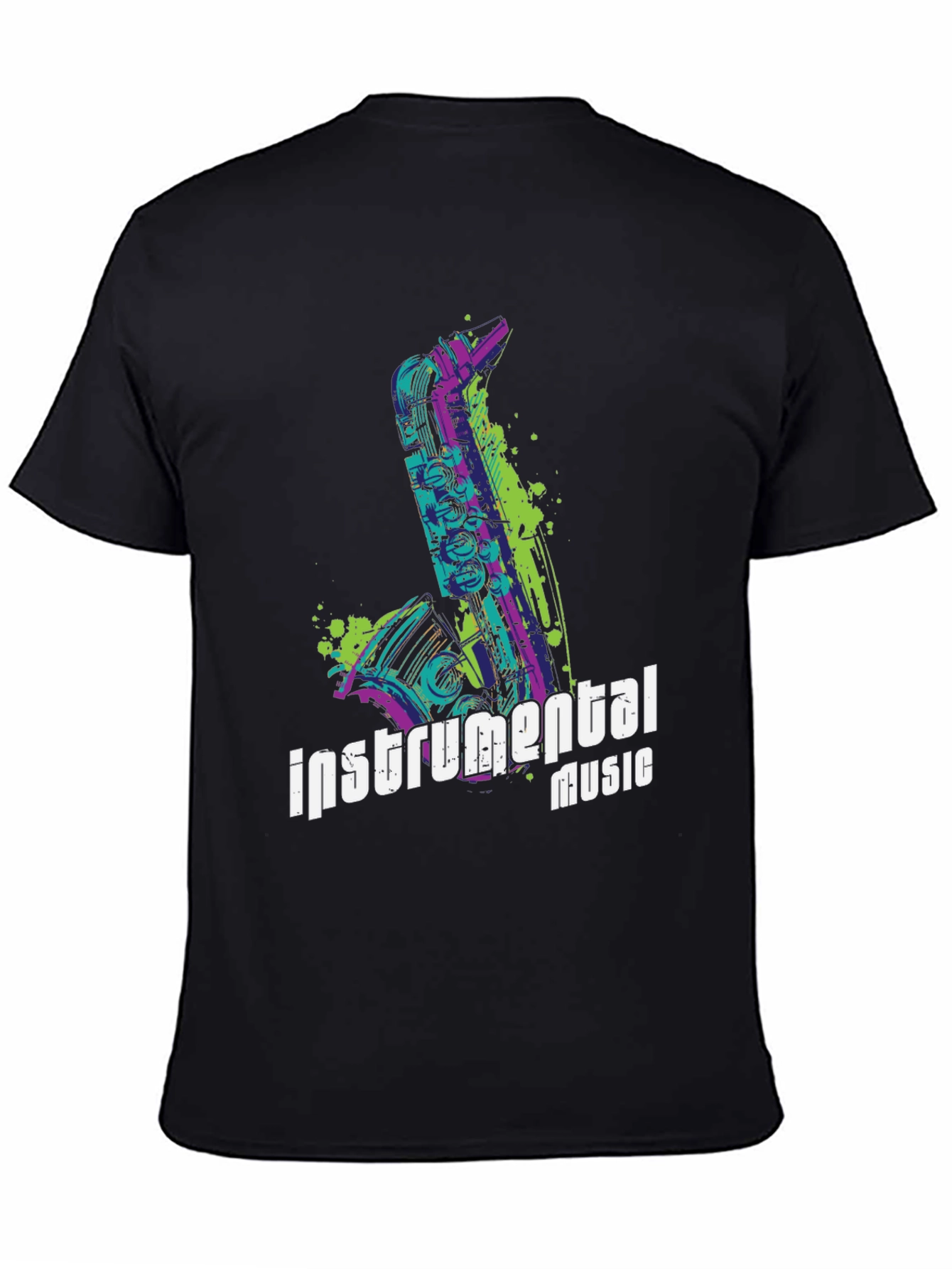 Instrumental Music T-Shirt - Saxophone Design