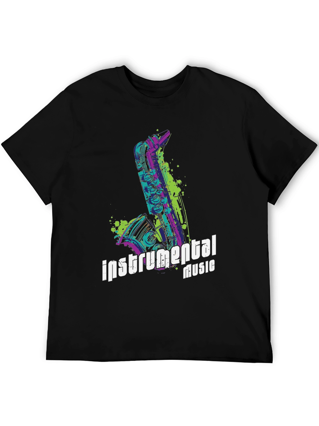 Instrumental Music T-Shirt - Saxophone Design