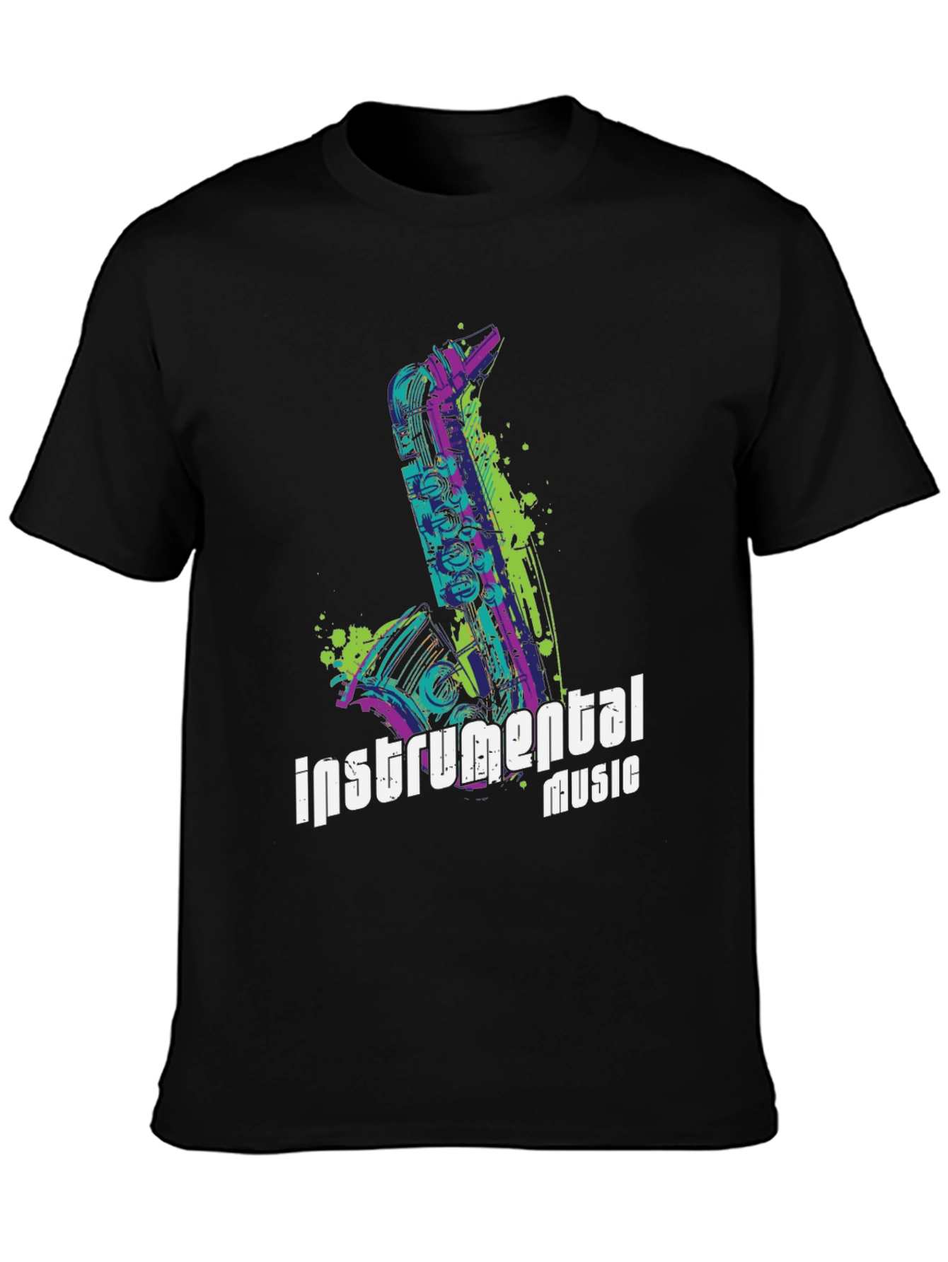 Instrumental Music T-Shirt - Saxophone Design