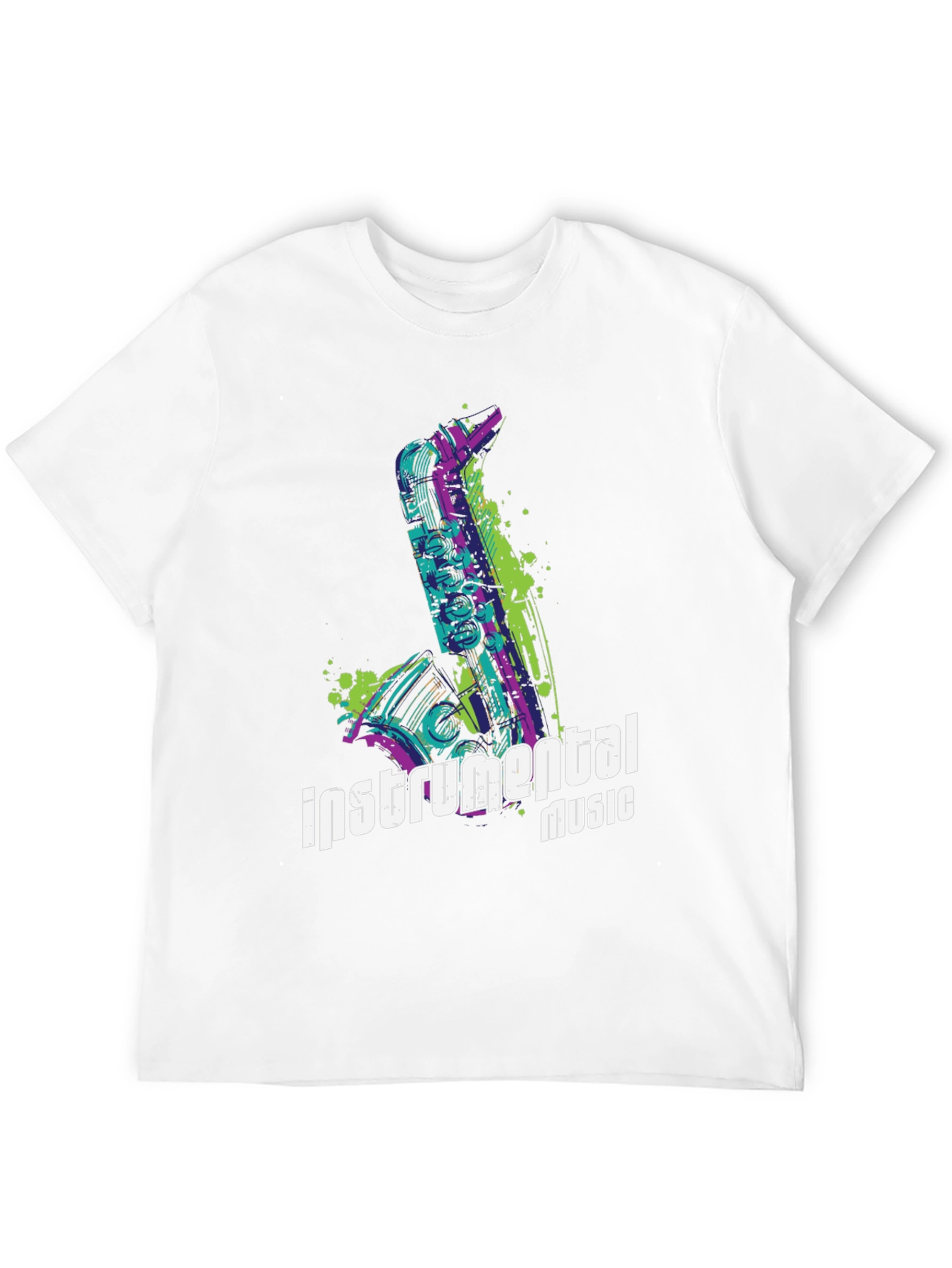Instrumental Music T-Shirt - Saxophone Design