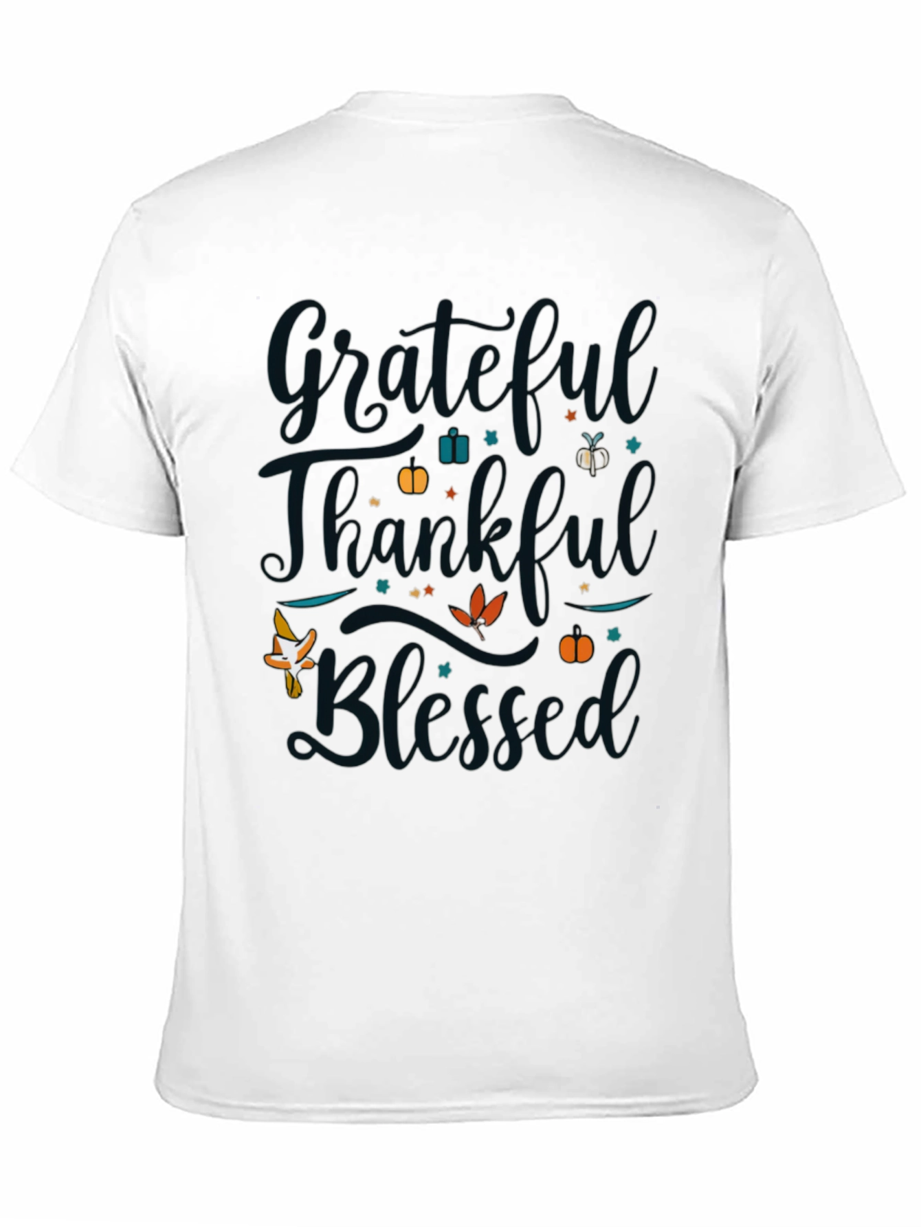 Grateful Thankful Blessed Black T-Shirt