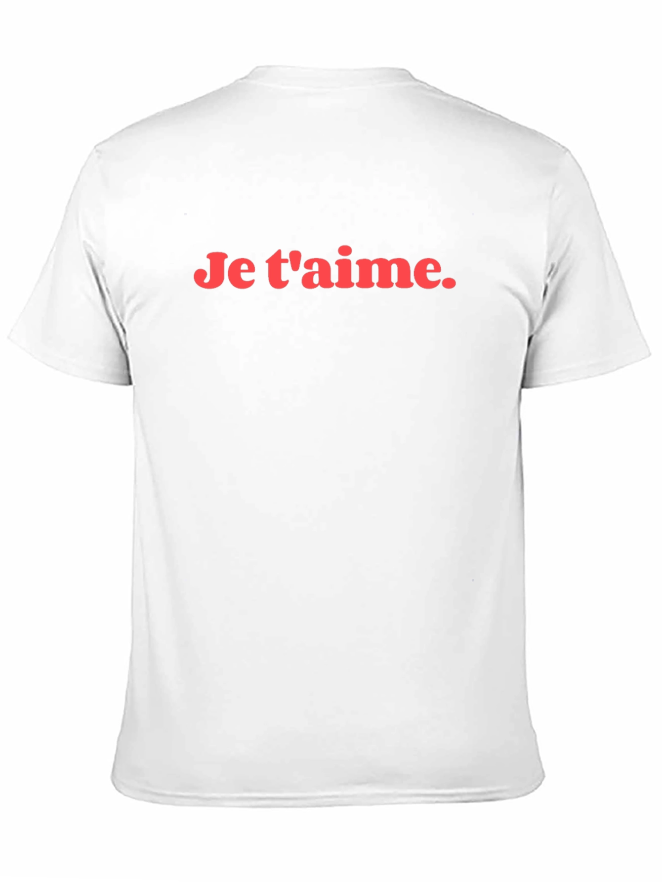 Je taime Graphic Tee - Black Casual T-Shirt