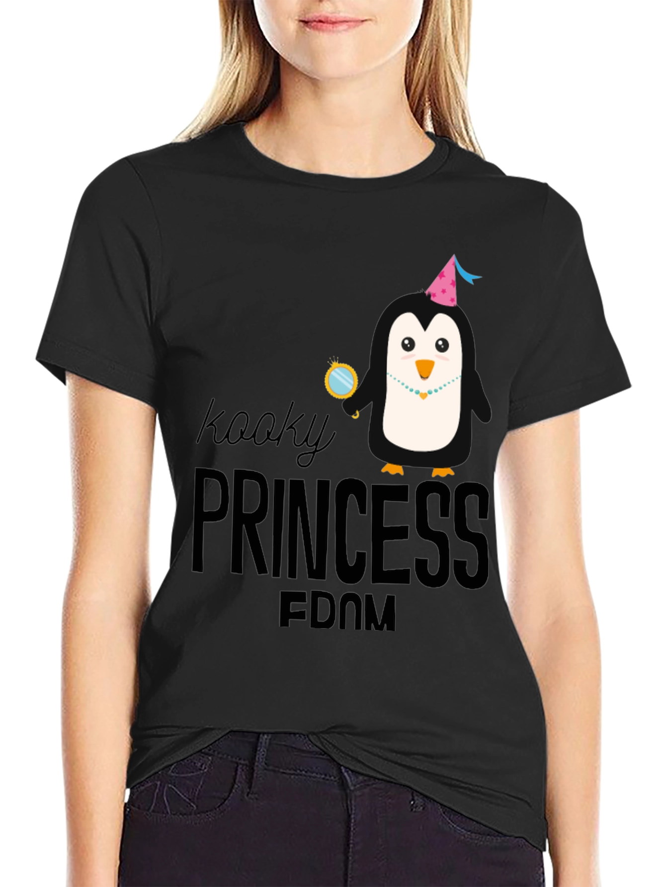 Kooky Princess-Dom Black T-Shirt