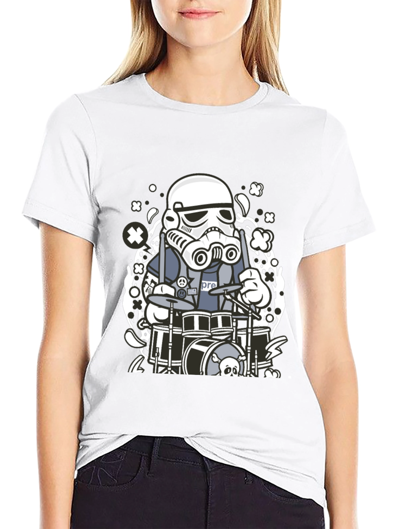 Stormtrooper Drummer Graphic T-Shirt