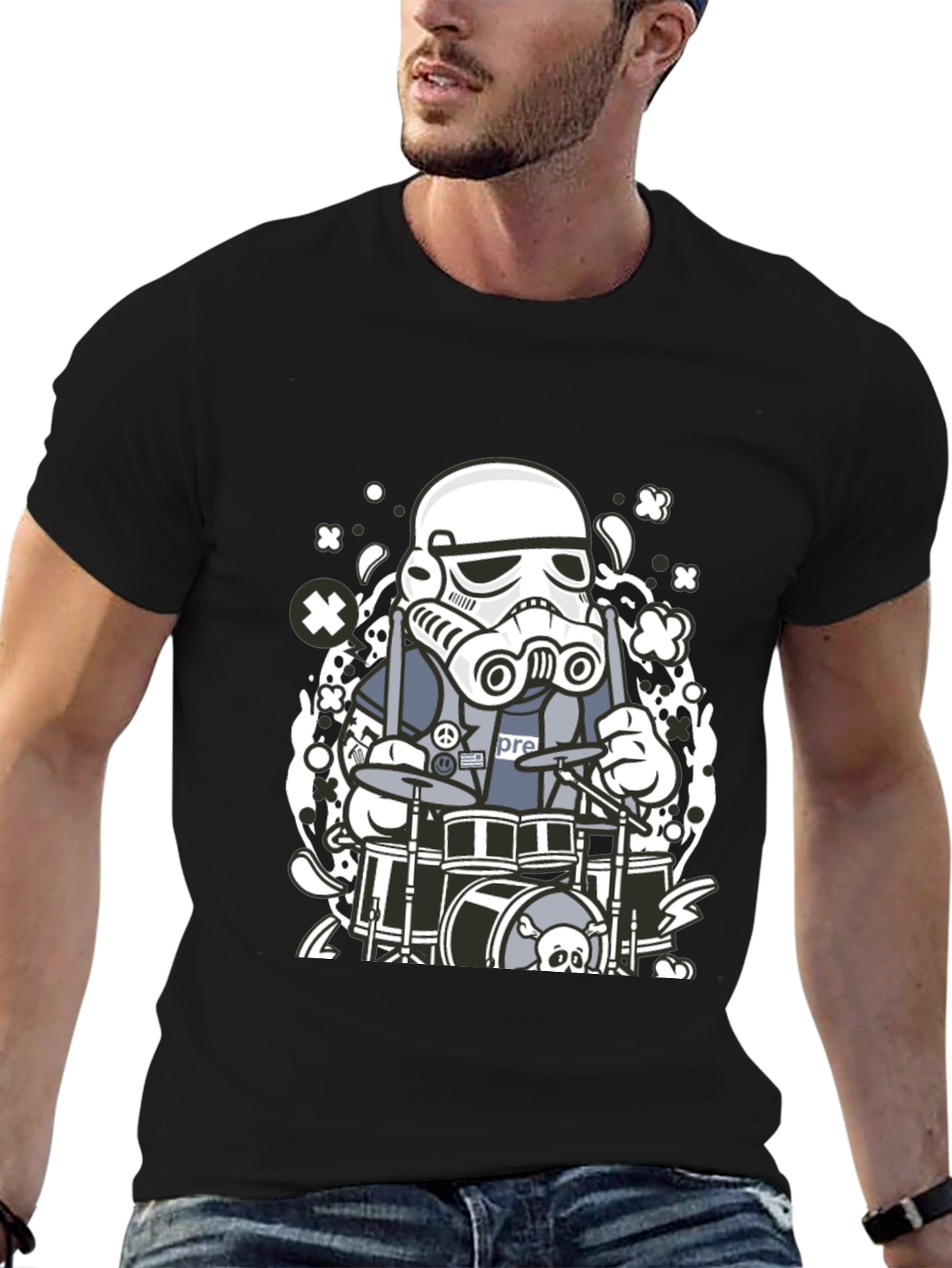 Stormtrooper Drummer Graphic T-Shirt