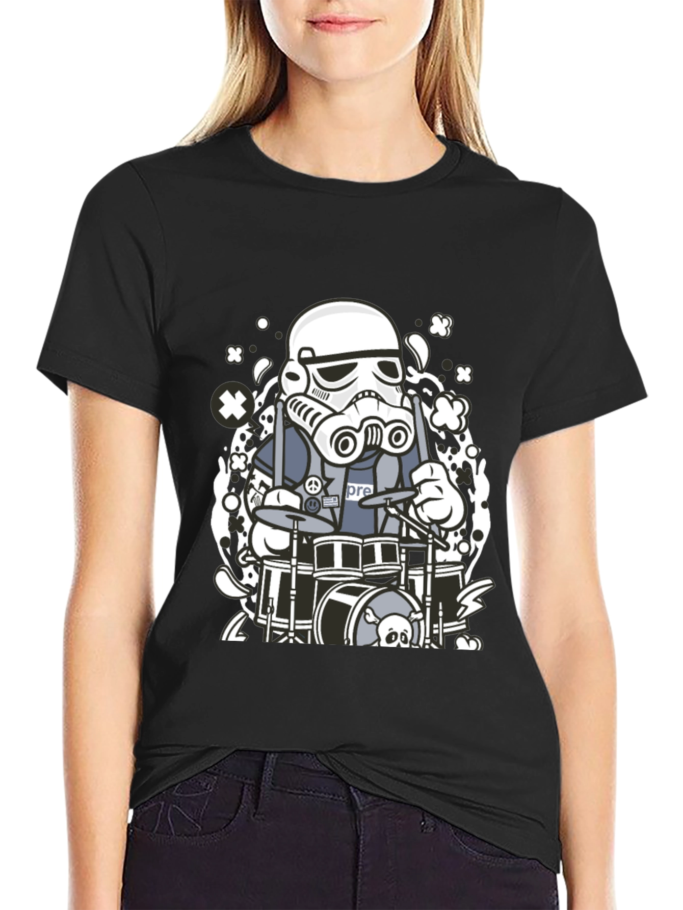Stormtrooper Drummer Graphic T-Shirt