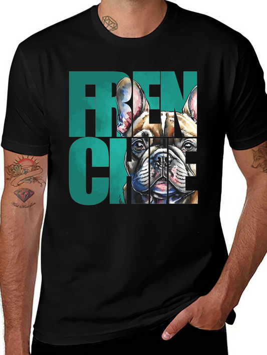 French Bulldog Graphic Tee - Unisex Black Shirt