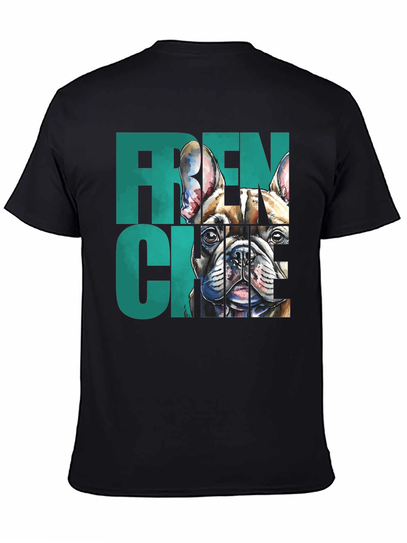 French Bulldog Graphic Tee - Unisex Black Shirt