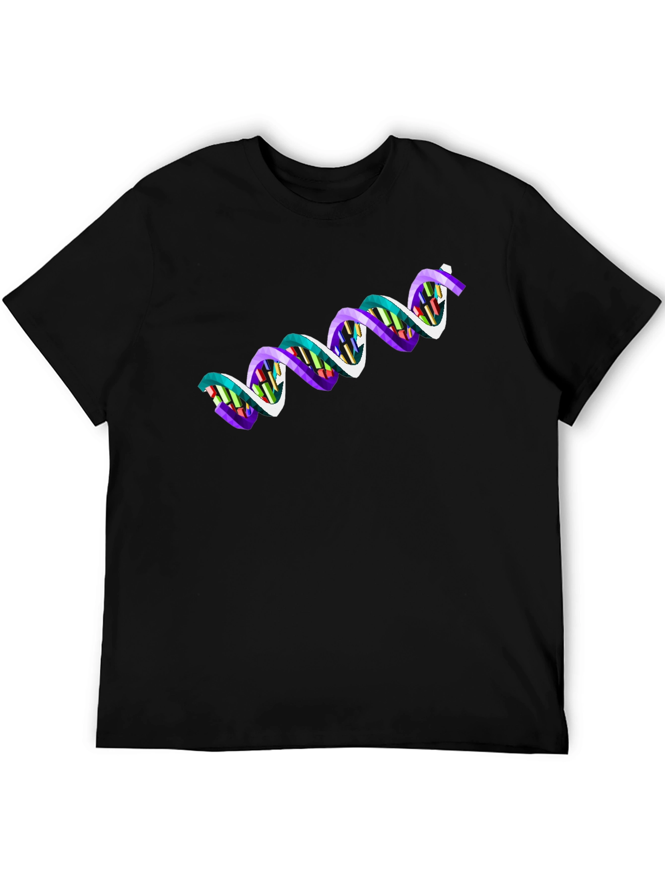 DNA Graphic Black T-Shirt - Science Inspired Fashion