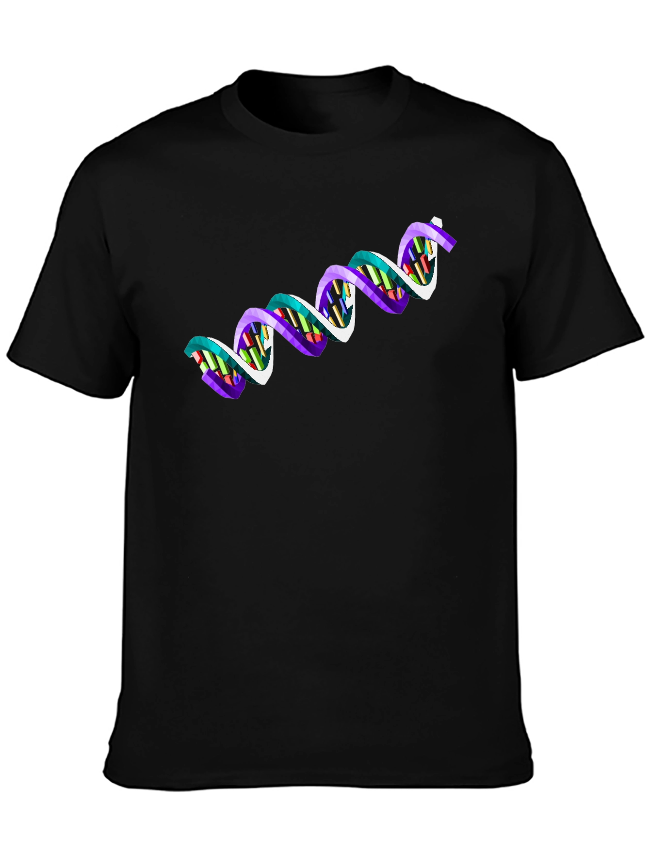 DNA Graphic Black T-Shirt - Science Inspired Fashion