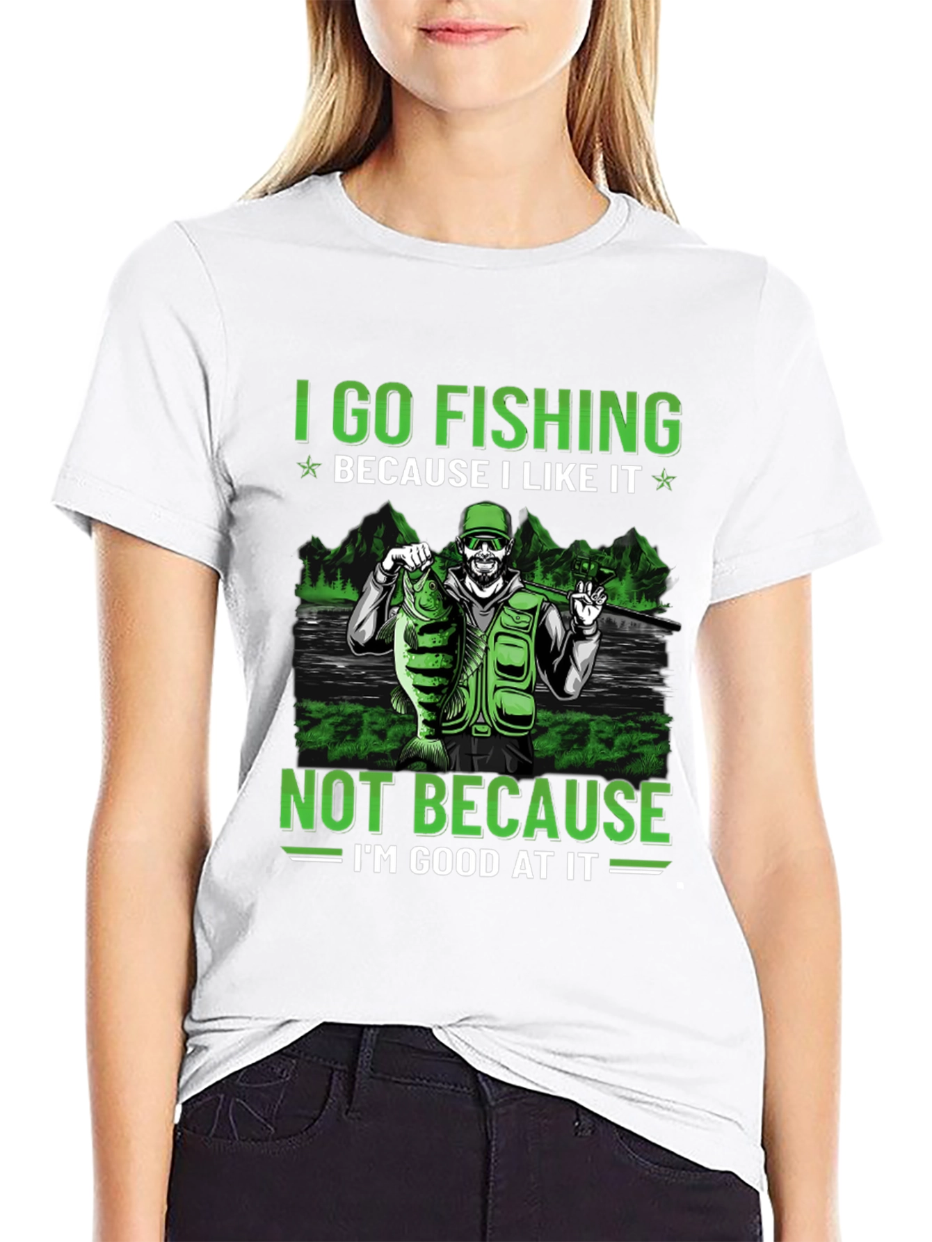 Fishing T-Shirt: I Go Fishing Because I Like It