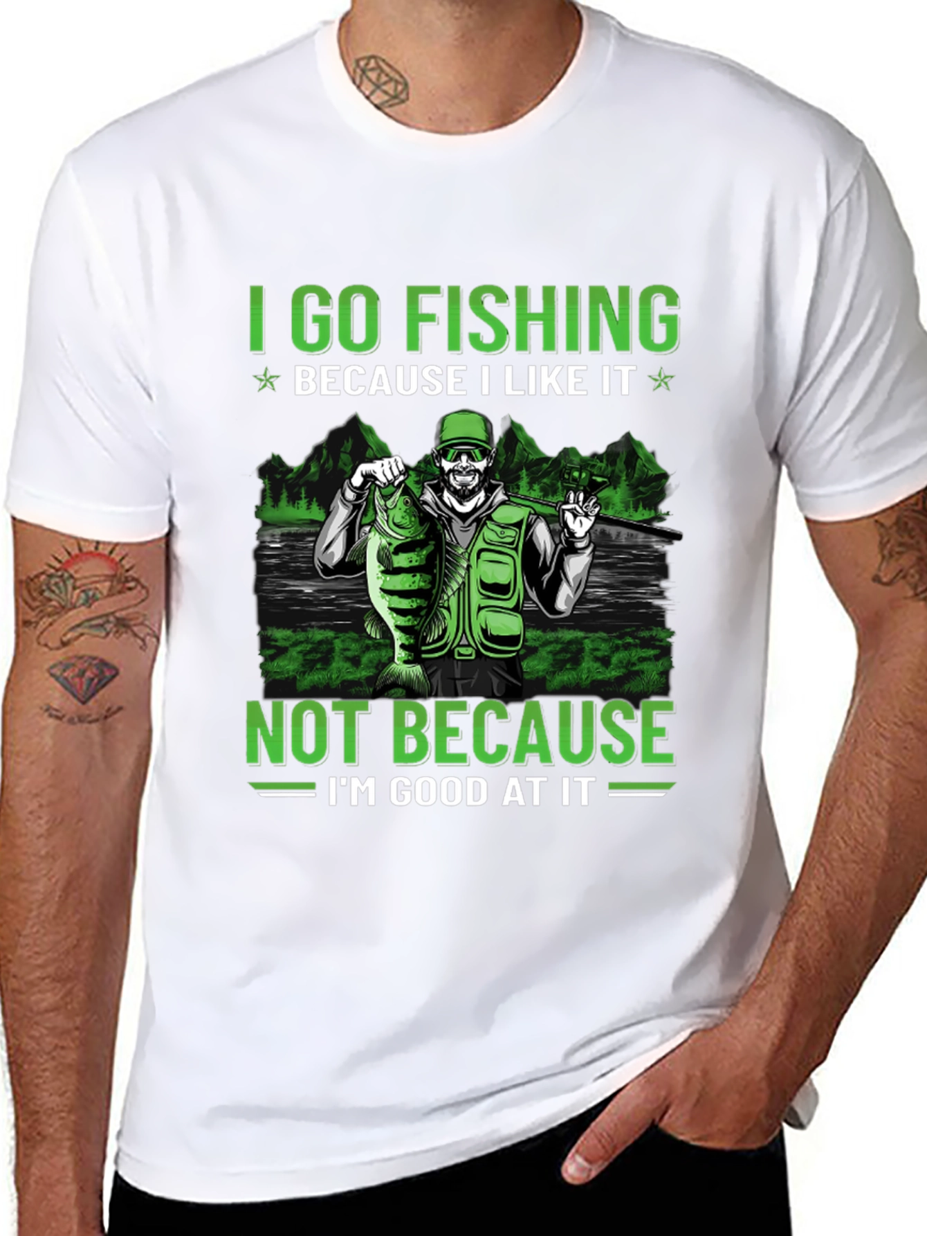 Fishing T-Shirt: I Go Fishing Because I Like It