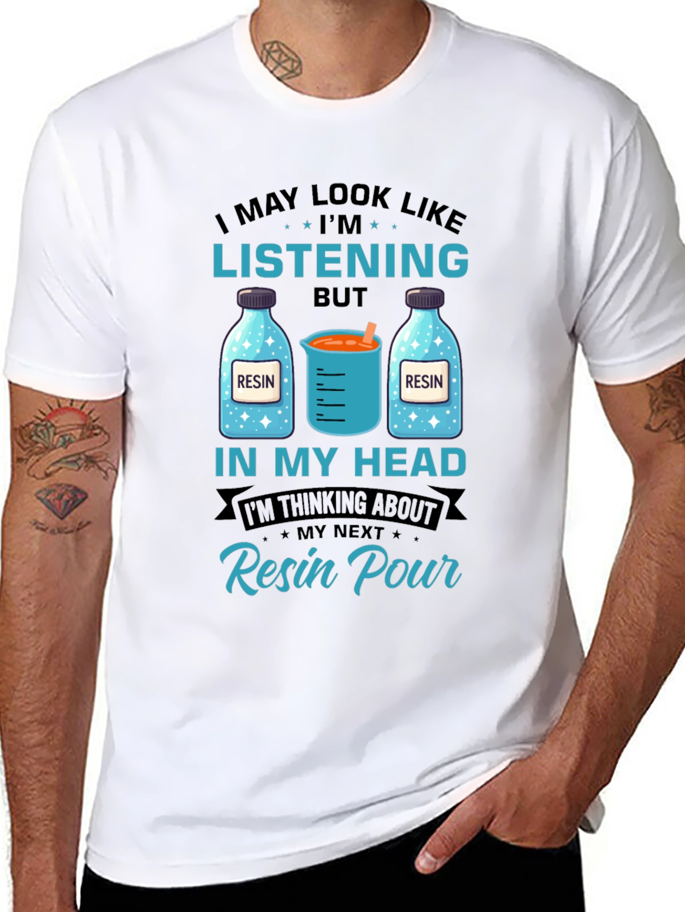Resin Pour Thinking T-Shirt