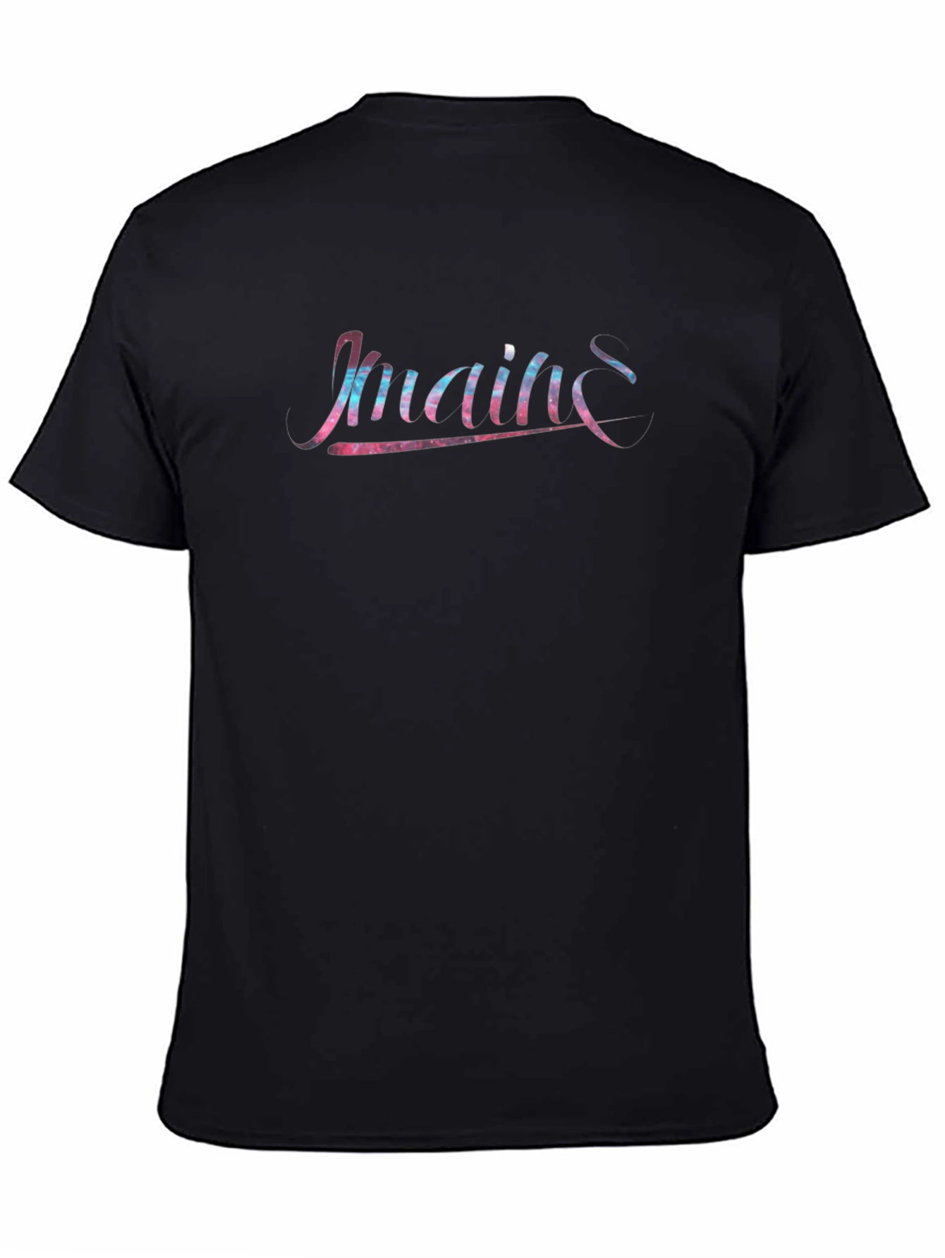 Maine Script Graphic Black T-Shirt