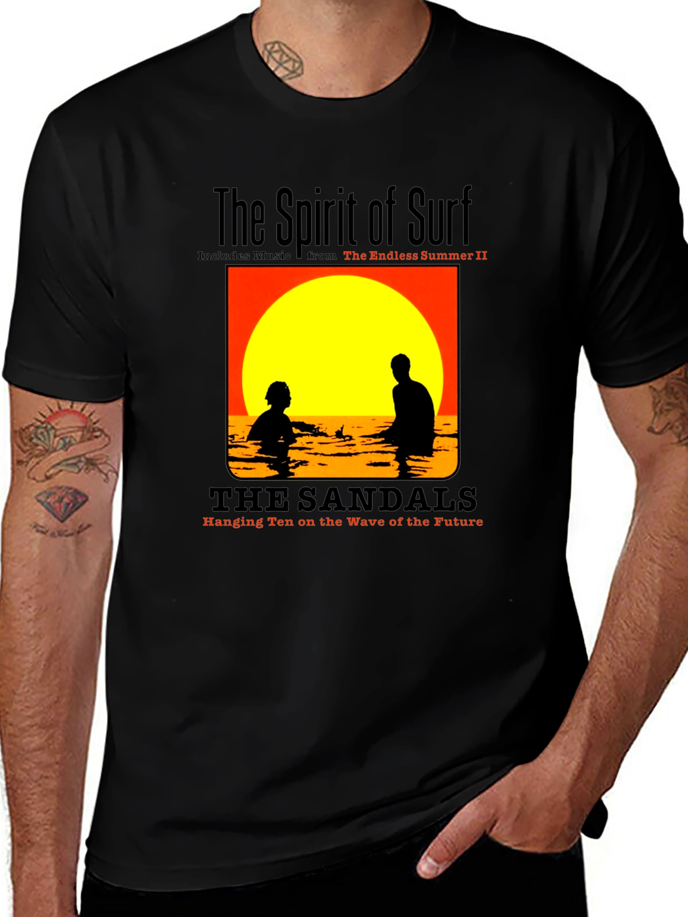 The Spirit of Surf Black T-Shirt