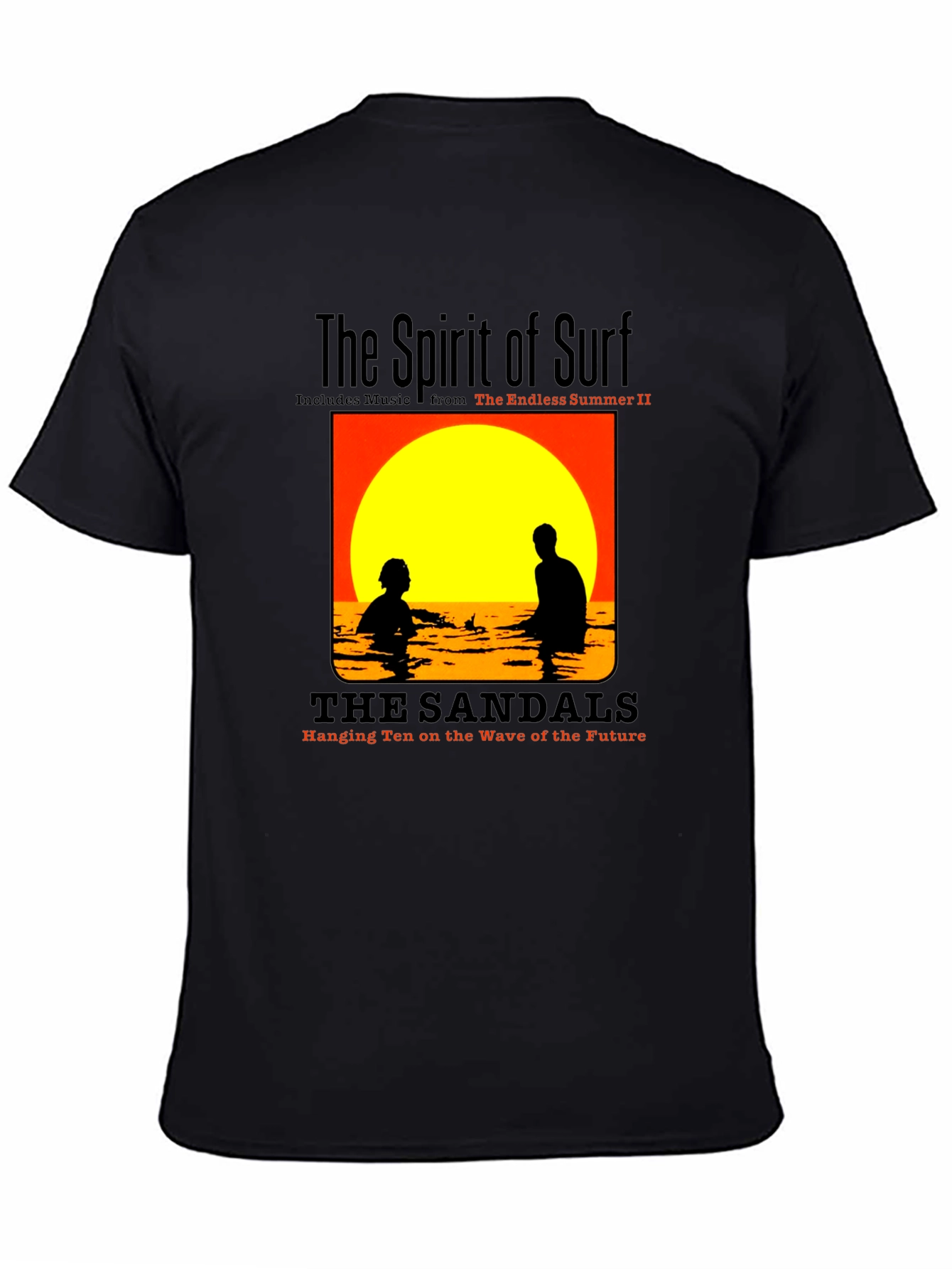 The Spirit of Surf Black T-Shirt