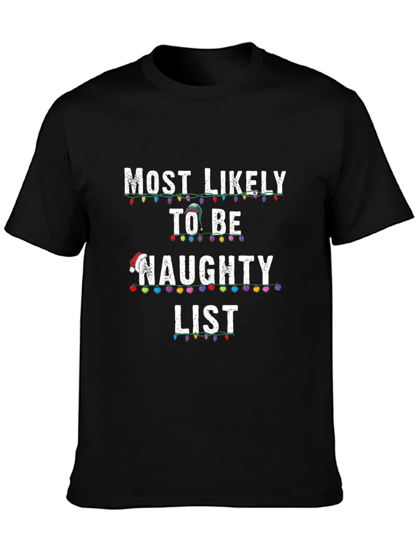 Naughty List Christmas Tee