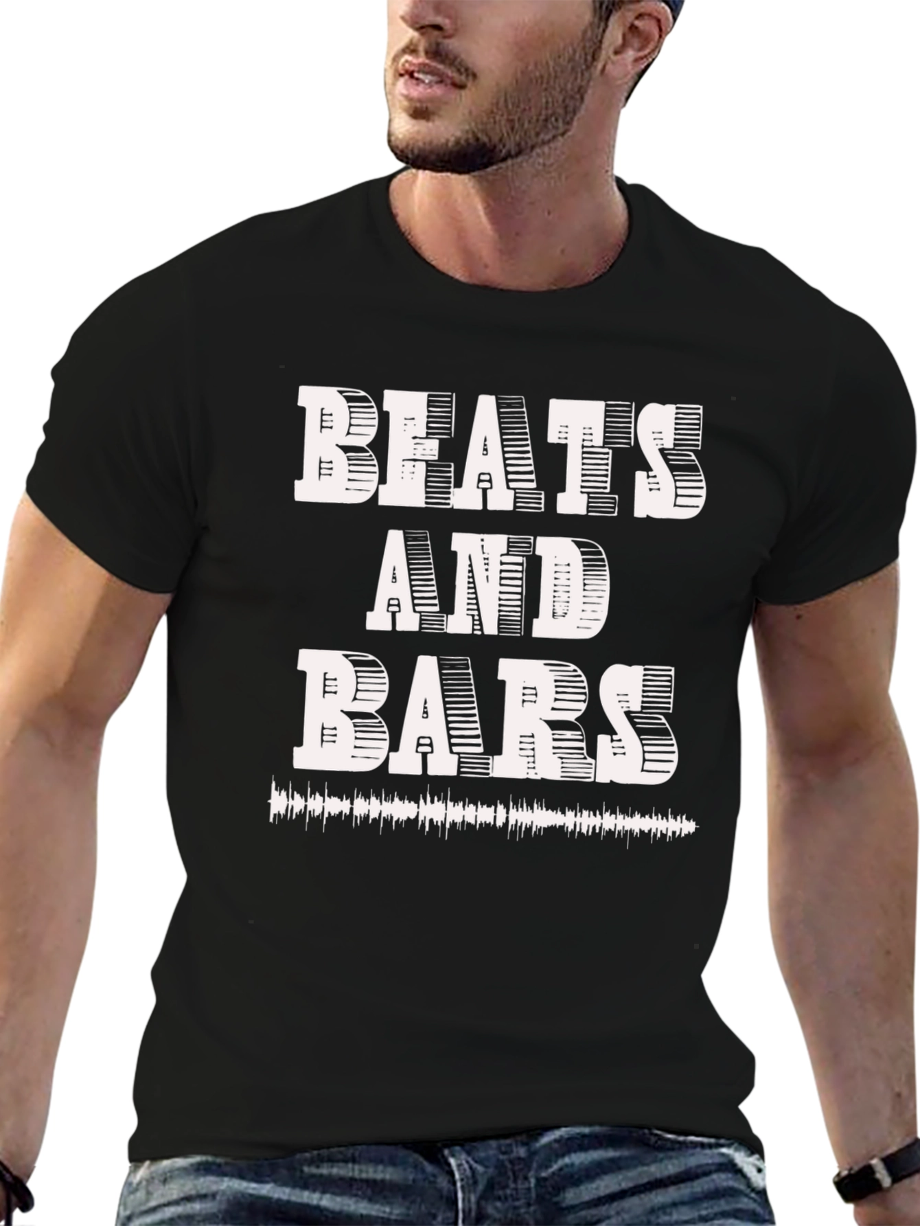 Beats and Bars Graphic Tee - Music Lover T-Shirt