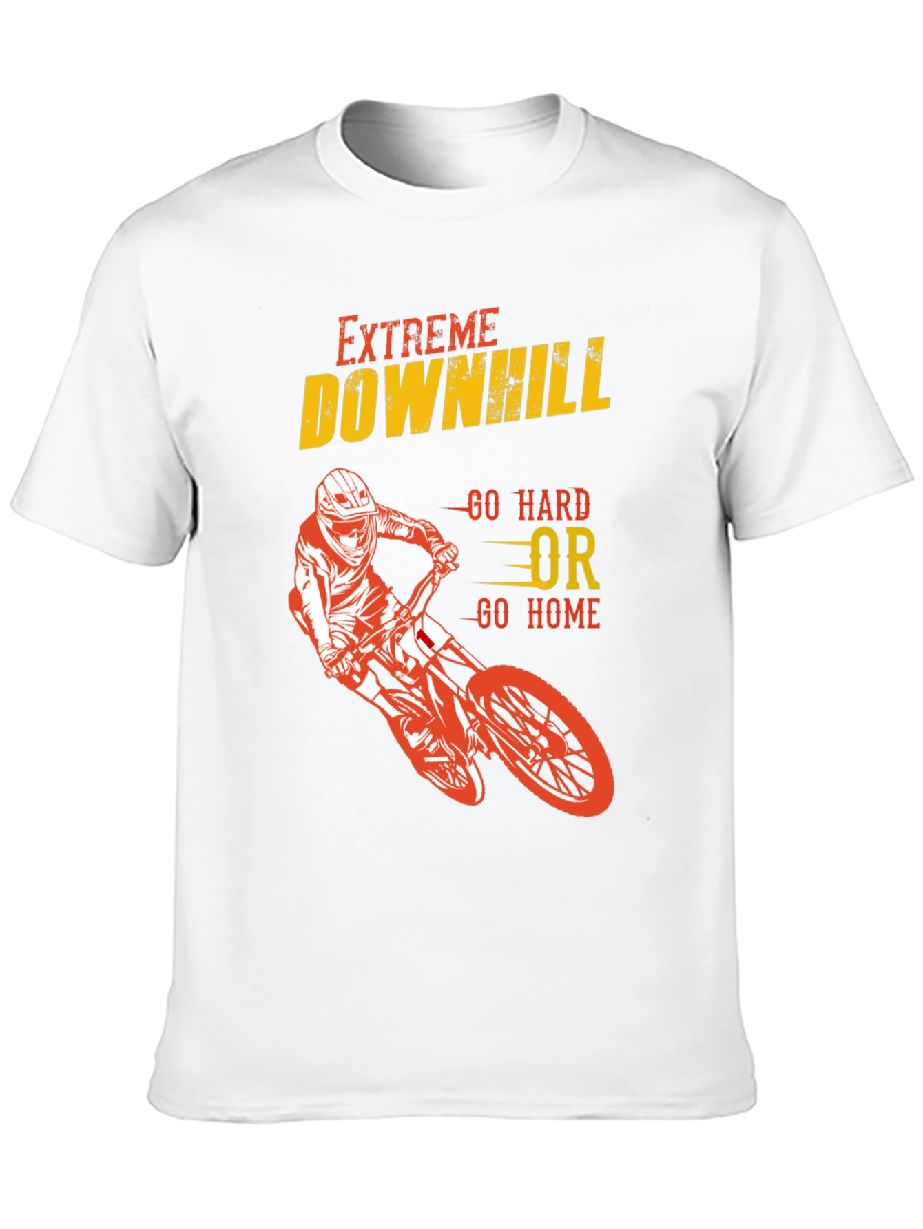Extreme Downhill Biker Graphic T-Shirt