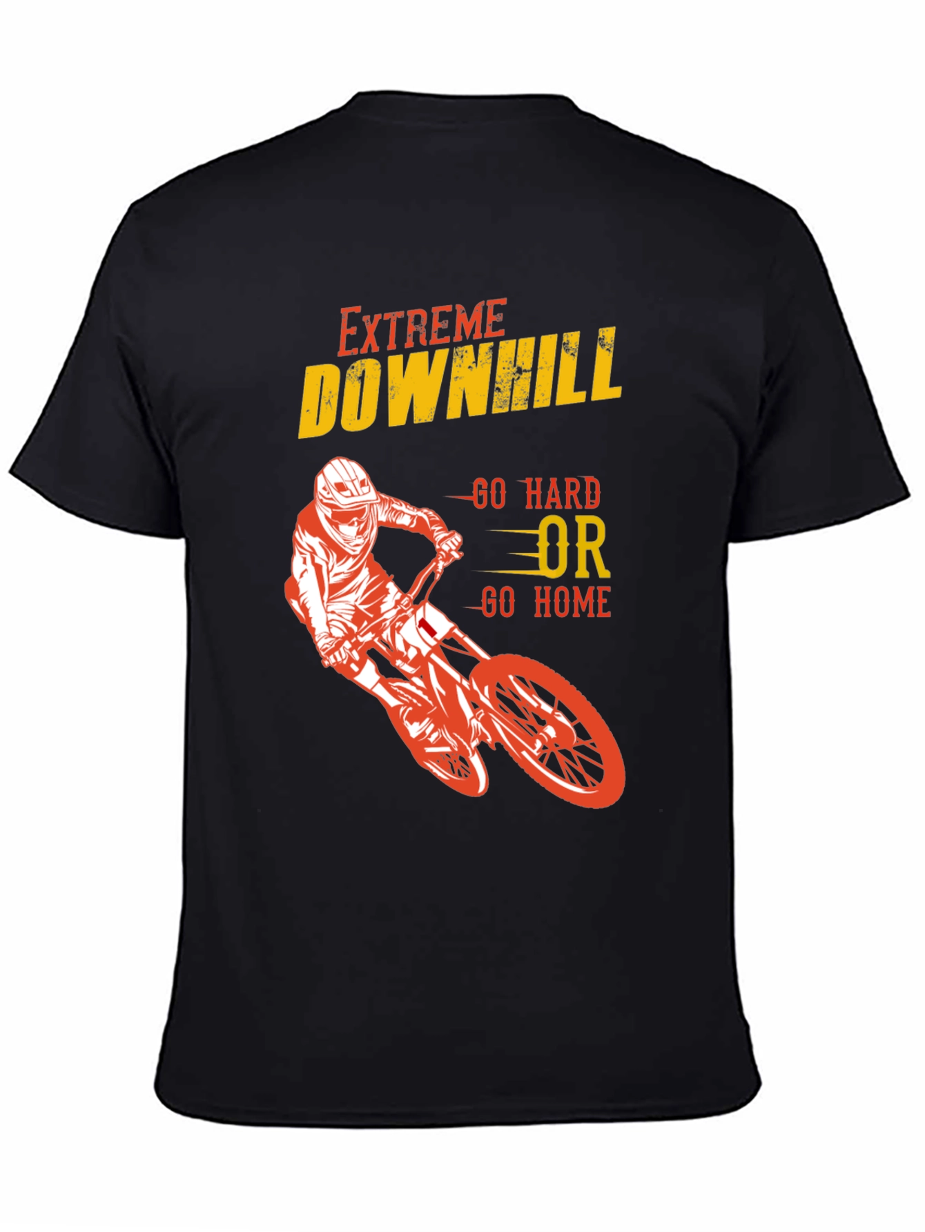 Extreme Downhill Biker Graphic T-Shirt
