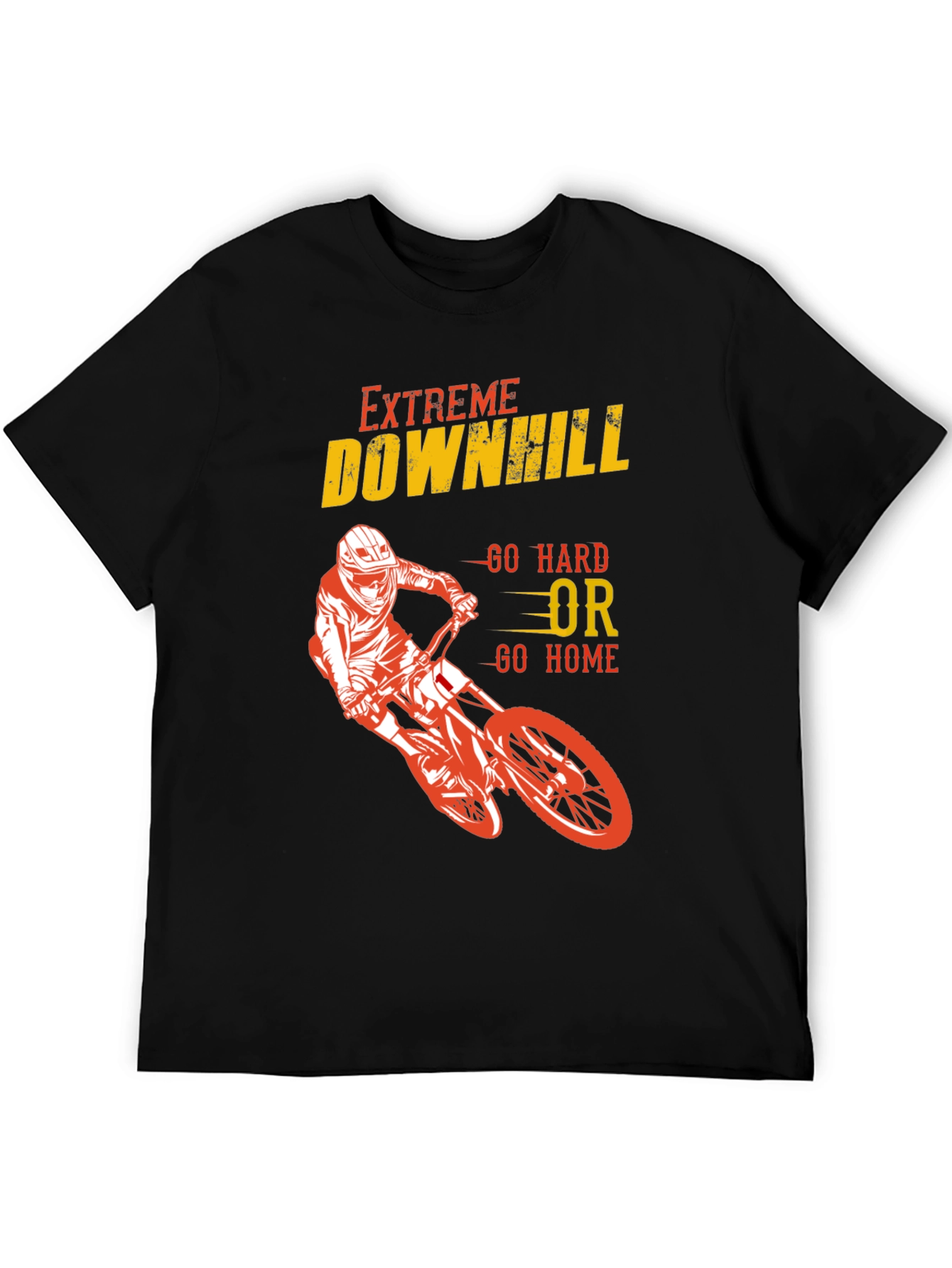 Extreme Downhill Biker Graphic T-Shirt