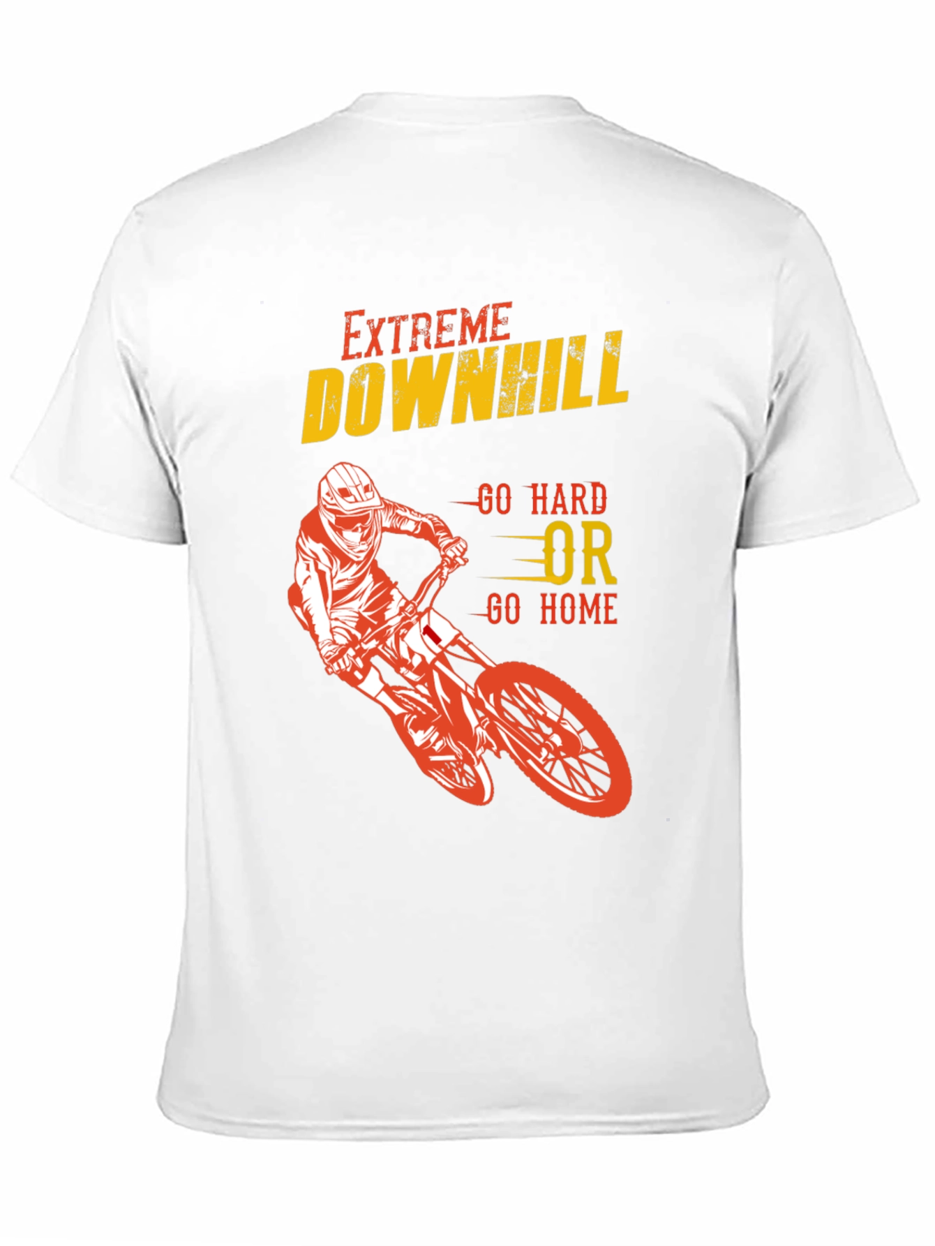 Extreme Downhill Biker Graphic T-Shirt