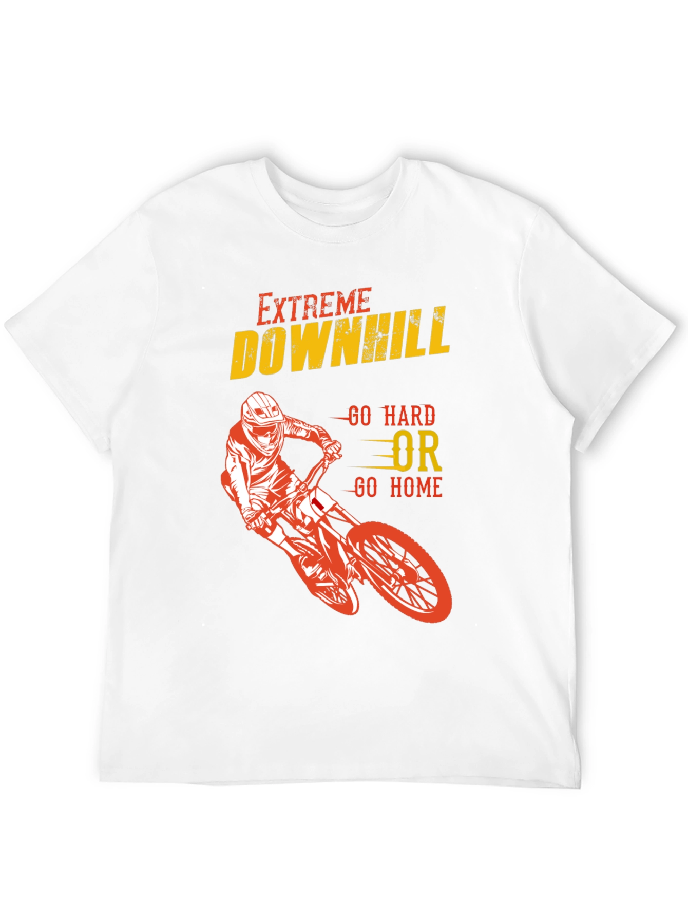 Extreme Downhill Biker Graphic T-Shirt