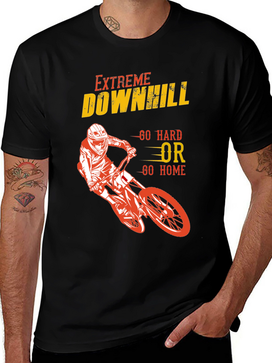 Extreme Downhill Biker Graphic T-Shirt