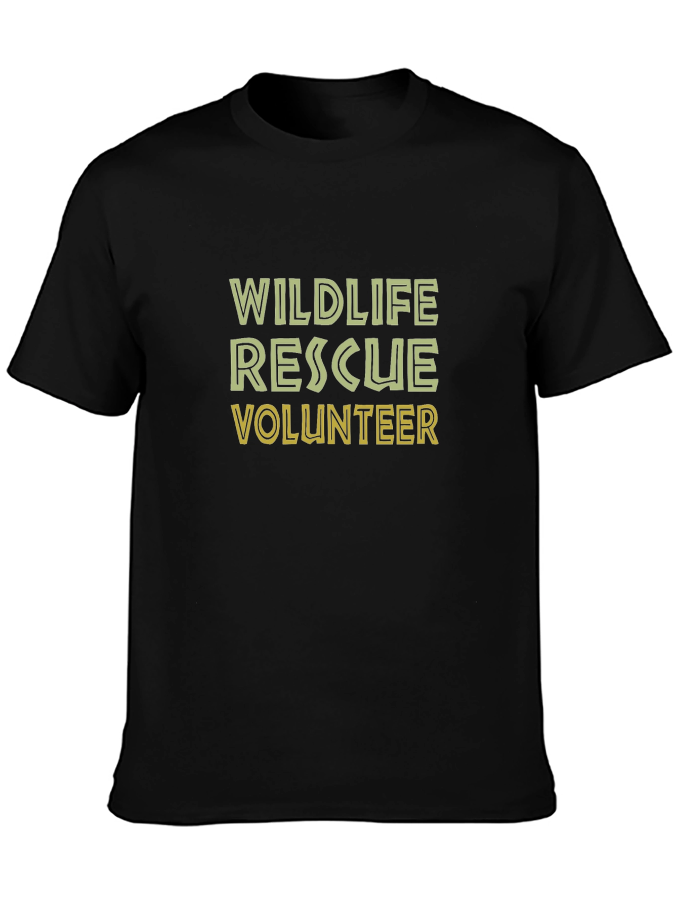 Wildlife Rescue Volunteer Tee - Black