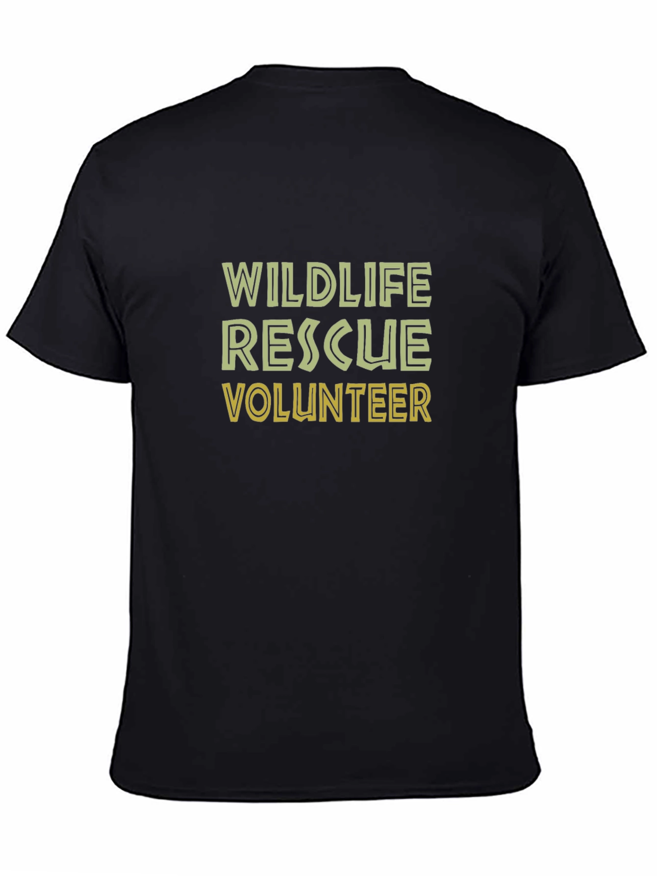 Wildlife Rescue Volunteer Tee - Black