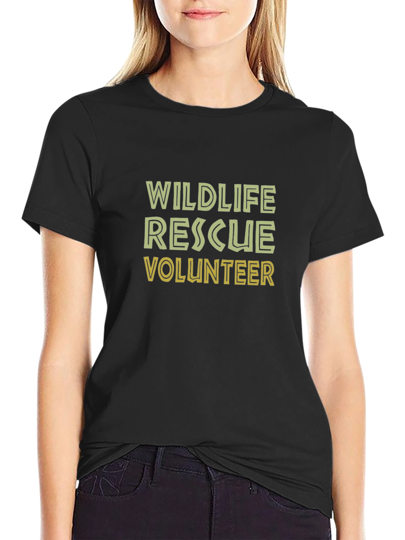 Wildlife Rescue Volunteer Tee - Black
