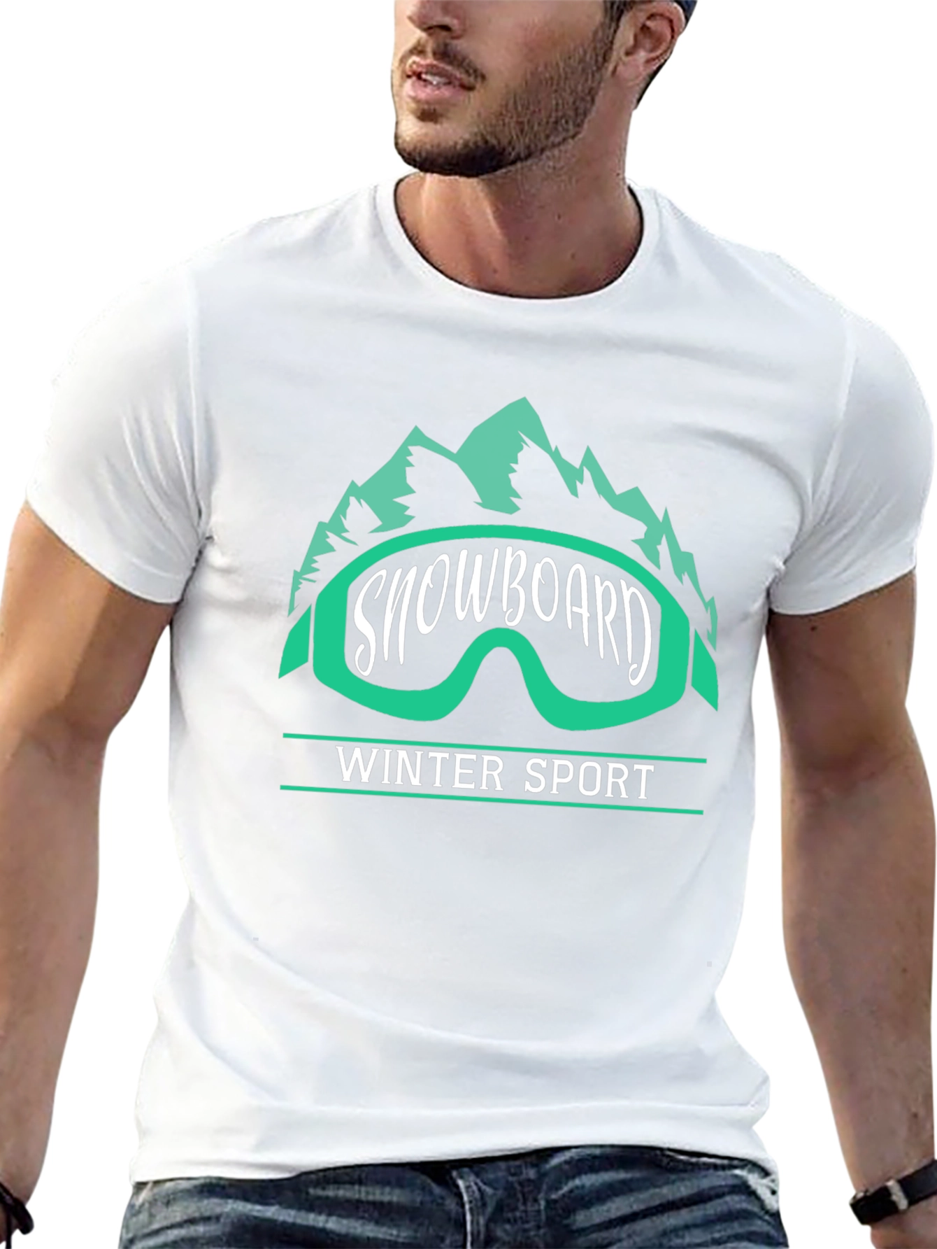 Snowboard Winter Sport Graphic Tee
